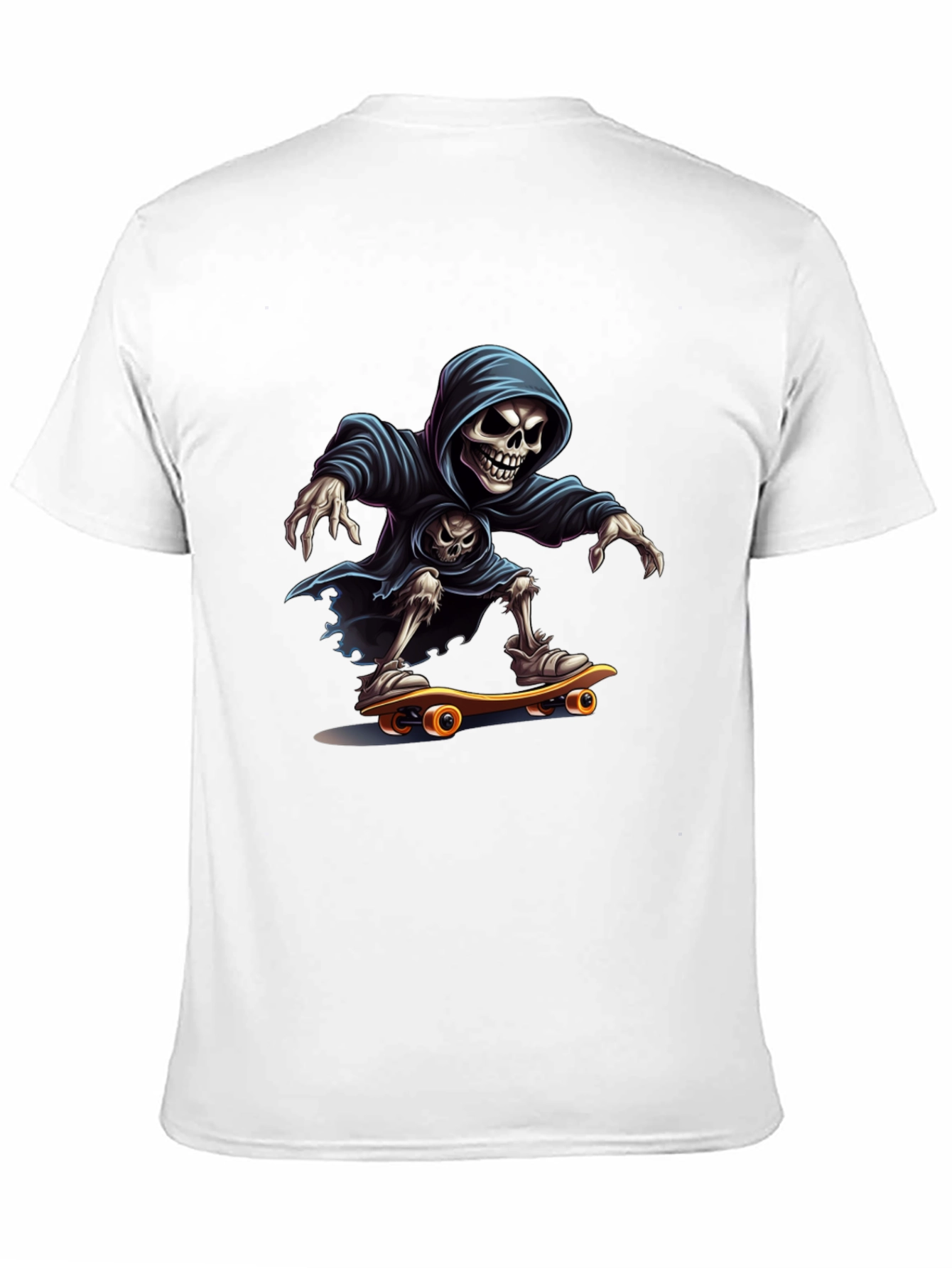 Black Skateboarding Grim Reaper Graphic Tee view 11
