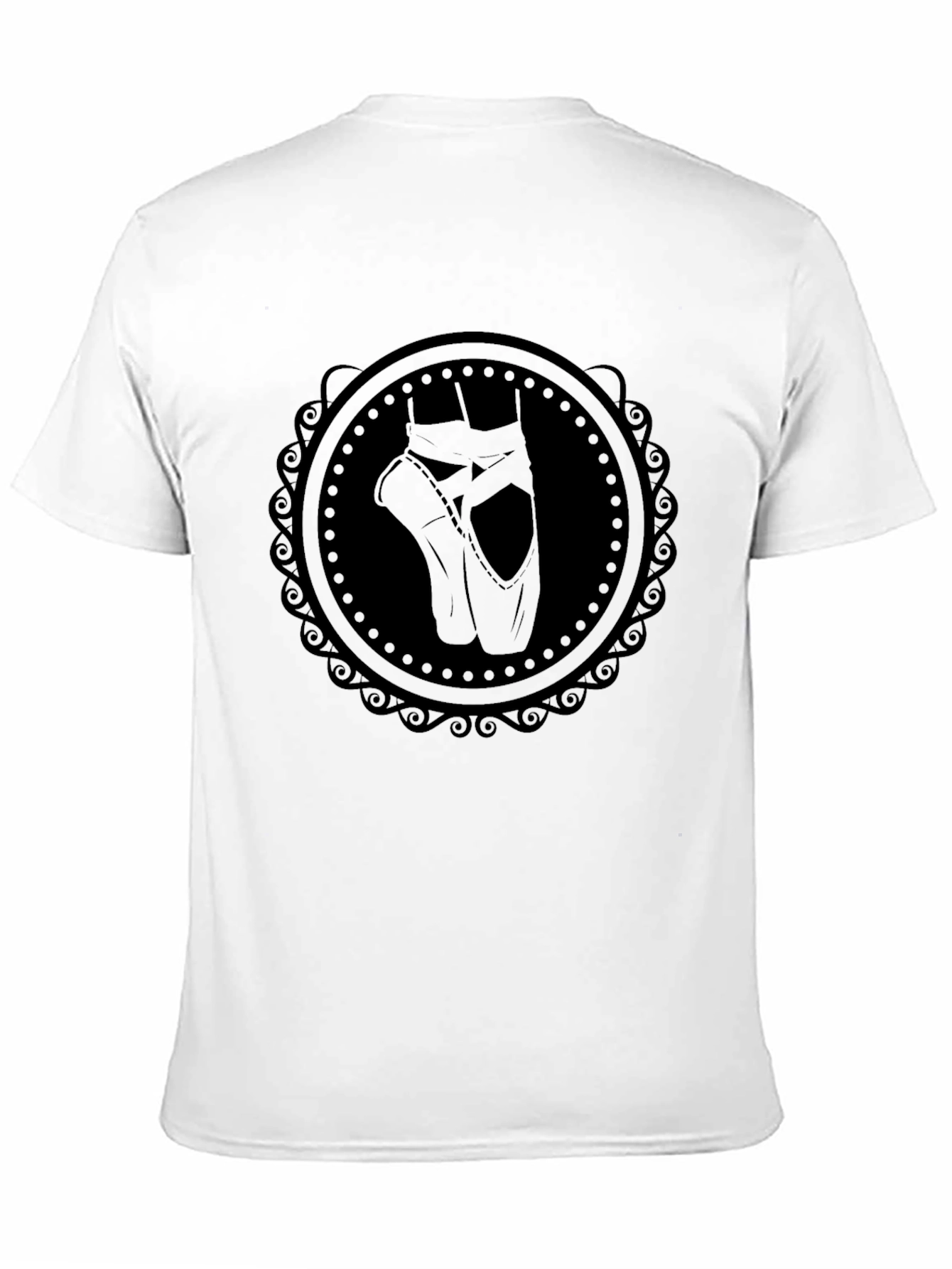 Black Ballet Shoe T-Shirt - Dancer's Style view 11