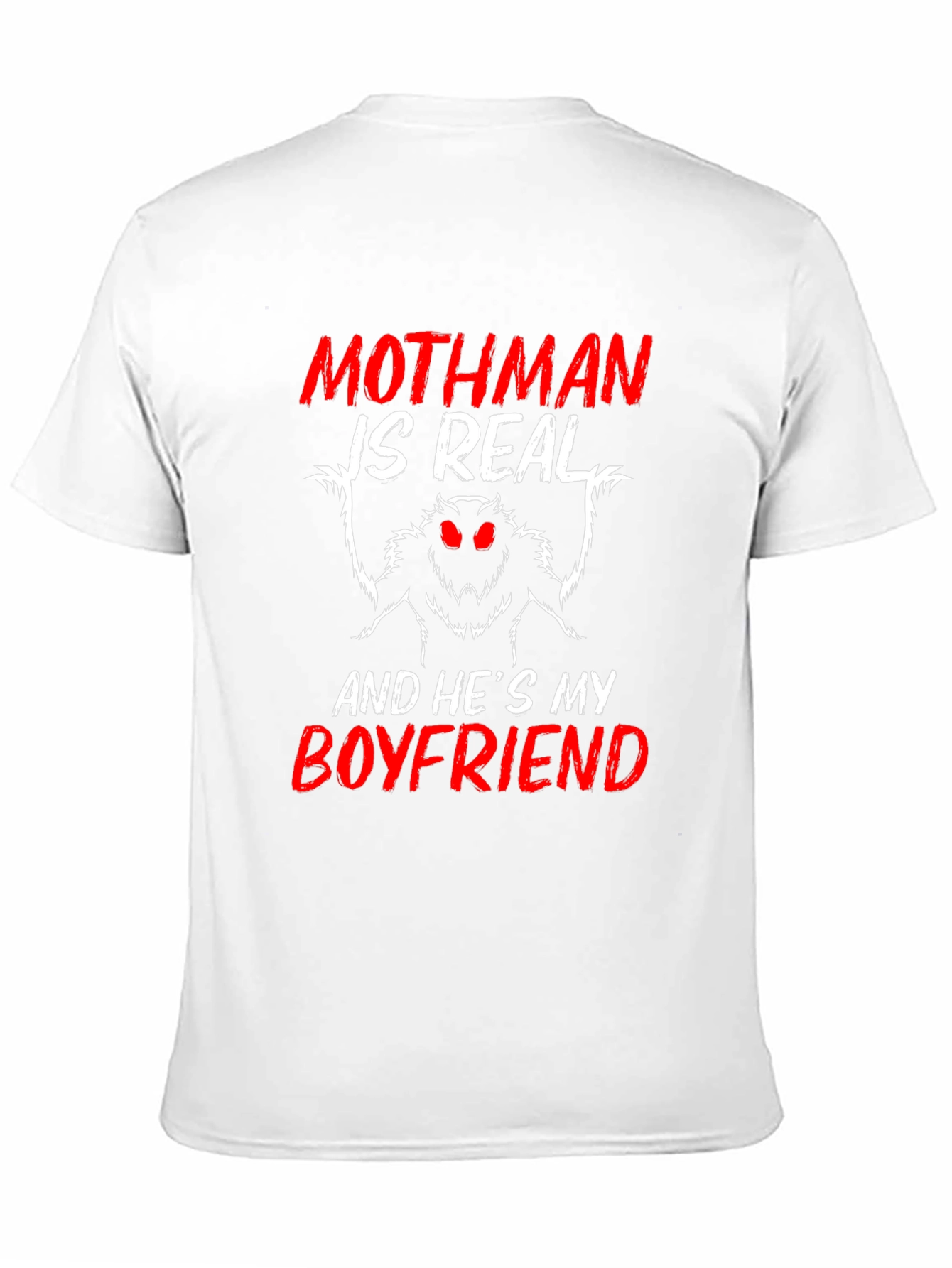 Mothman Boyfriend Graphic Tee - Cryptid Lover Shirt - 11