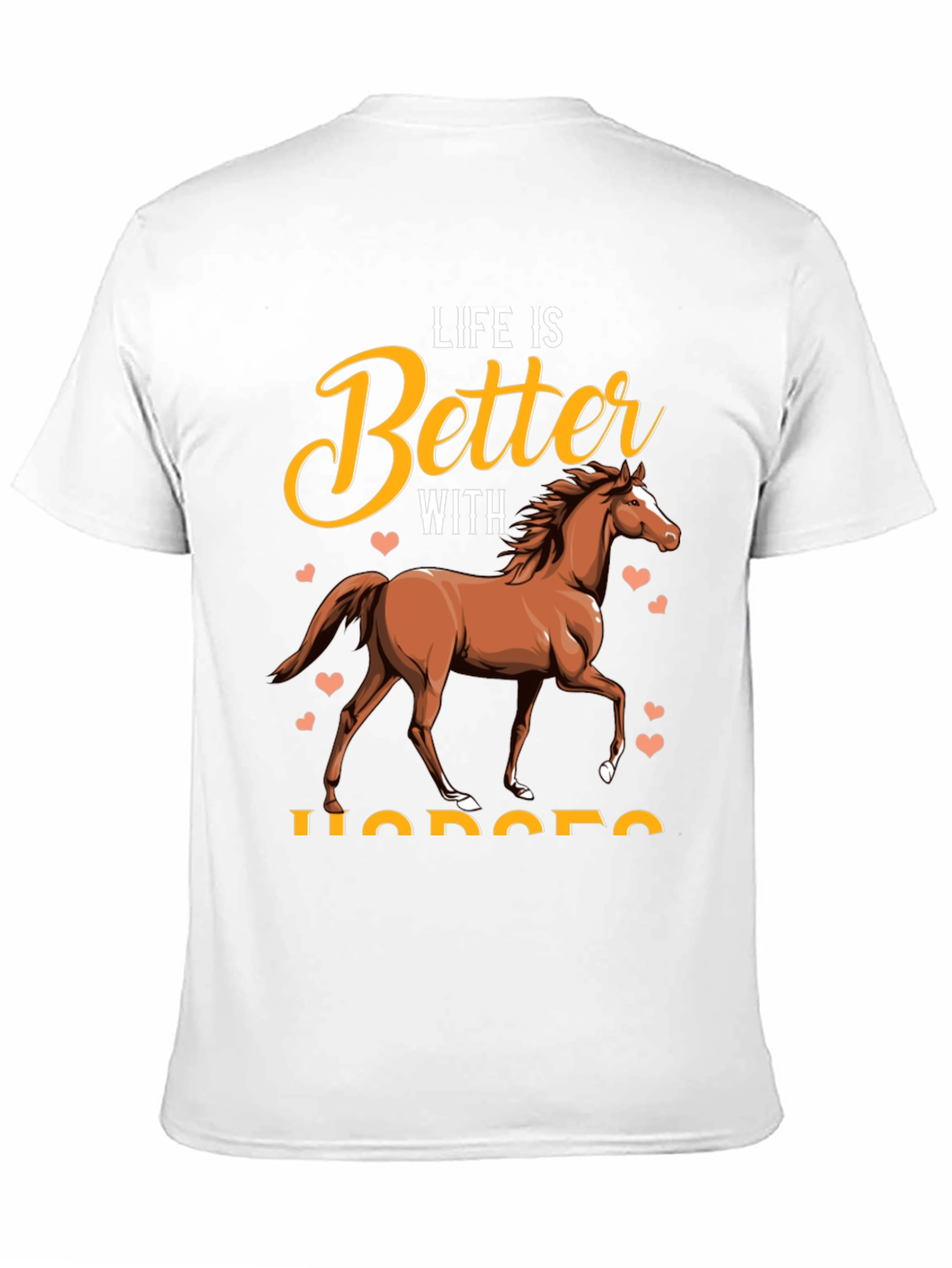 Black Life Is Better With Horses T-Shirt view 11