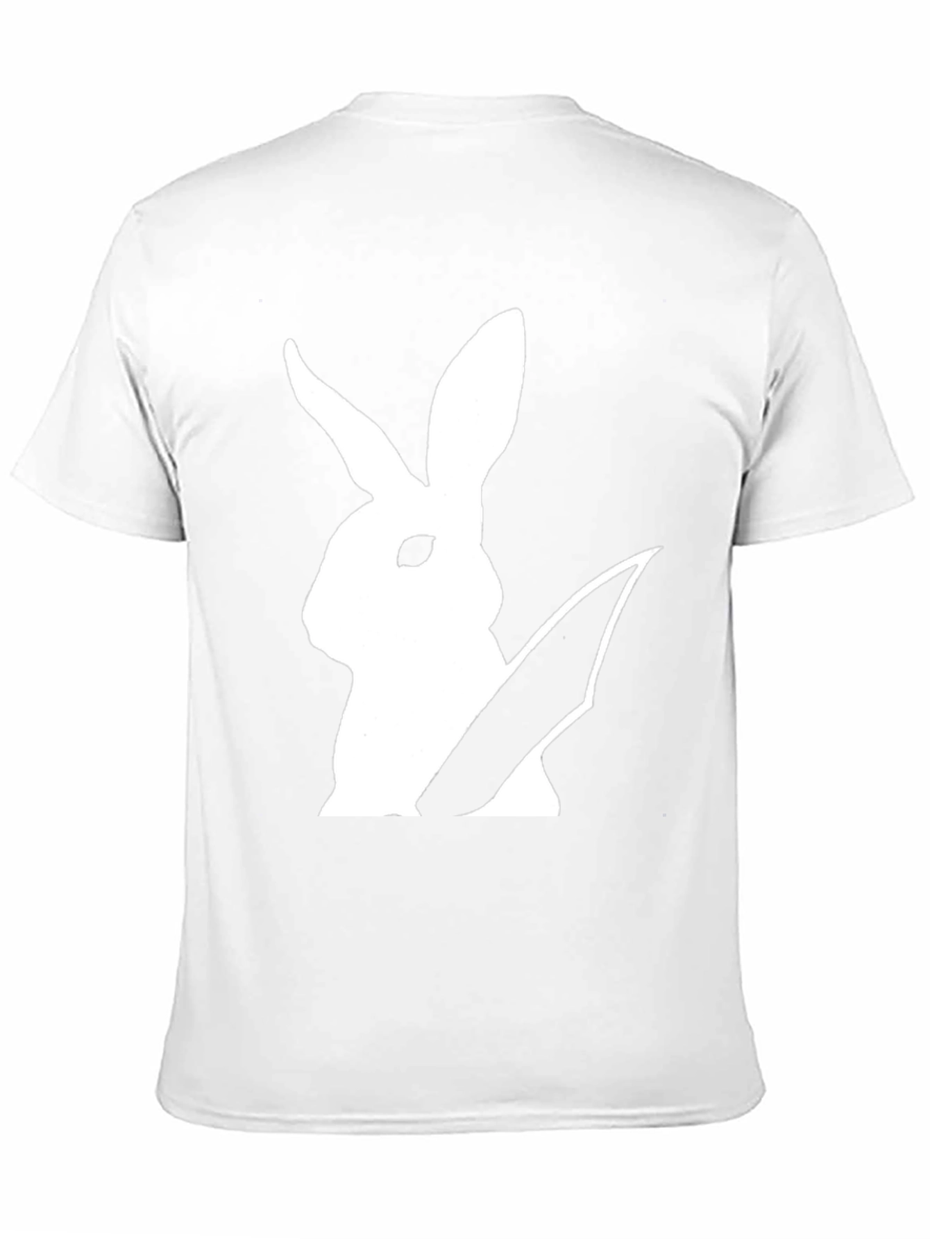 Black Rabbit With Knife Graphic Tee - Black Cotton T-Shirt view 11