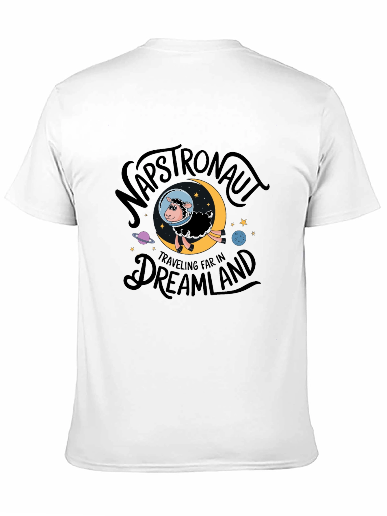 Black Napstronaut Dreamland Graphic Tee - Black view 11
