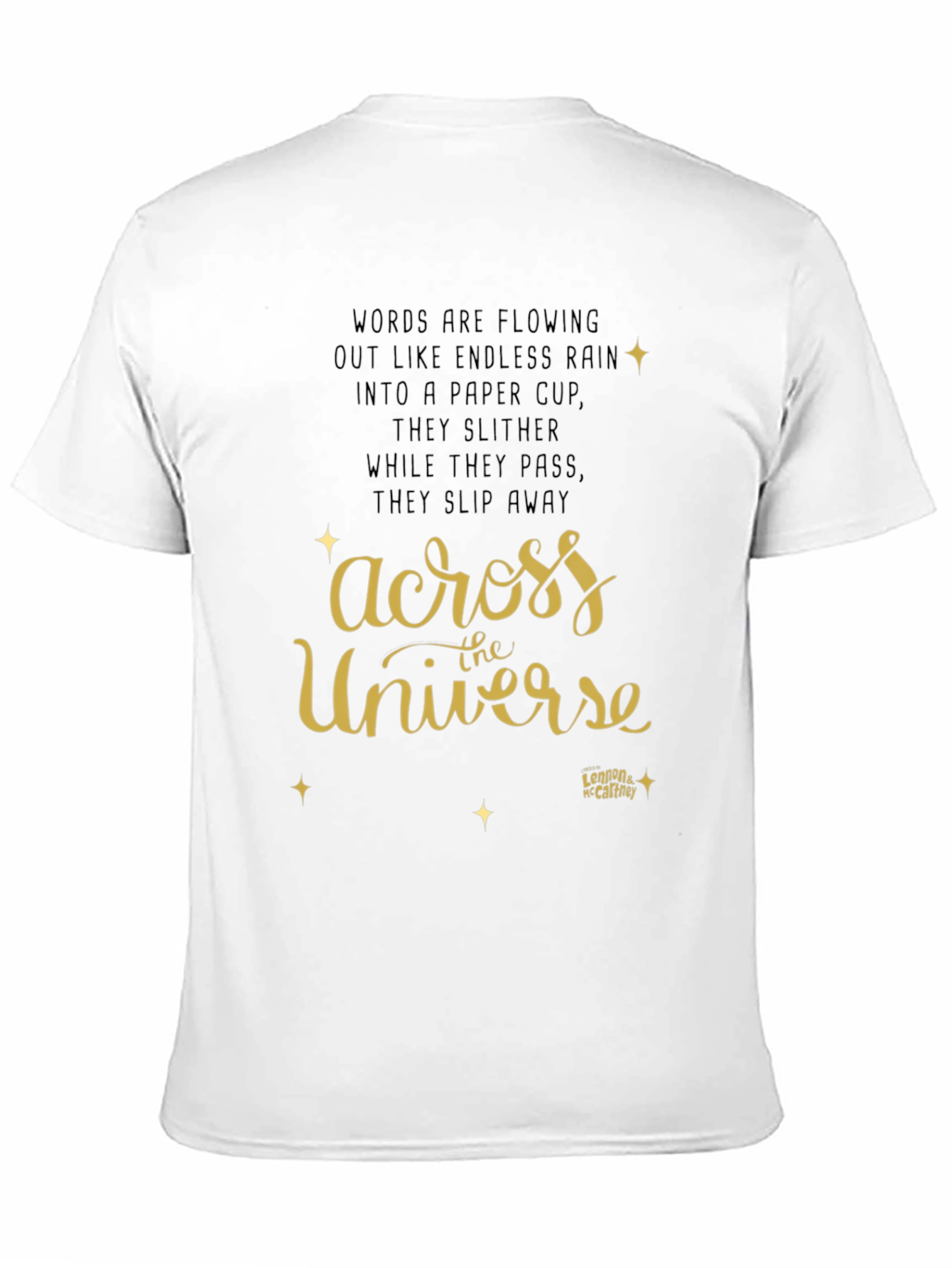 Black Across The Universe Graphic T-Shirt view 11