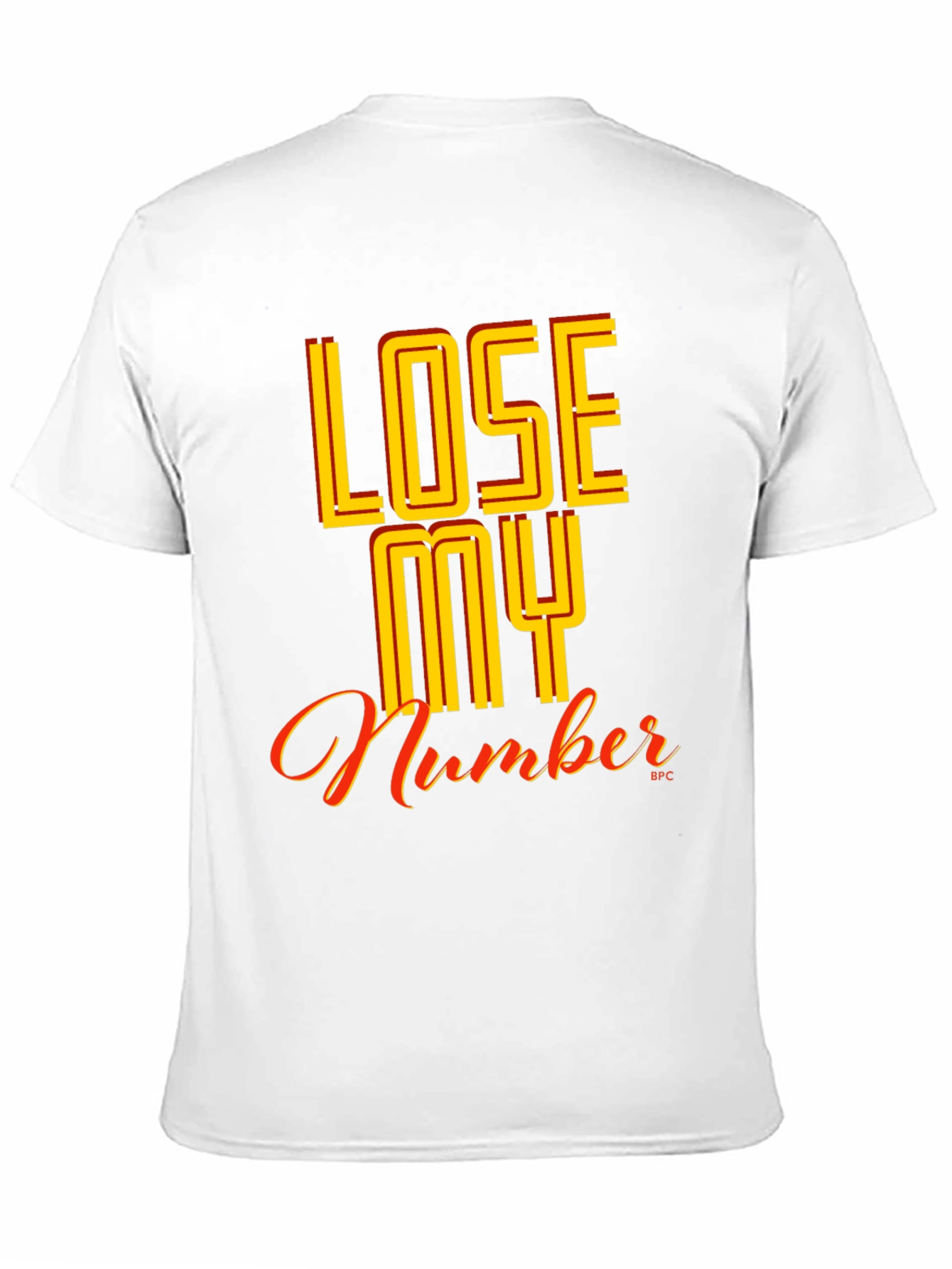 Black Lose My Number Graphic Tee - Black view 11