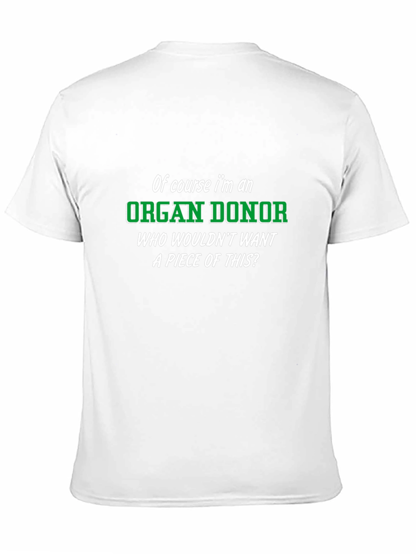 Black Funny Organ Donor Novelty Graphic T-Shirt view 11