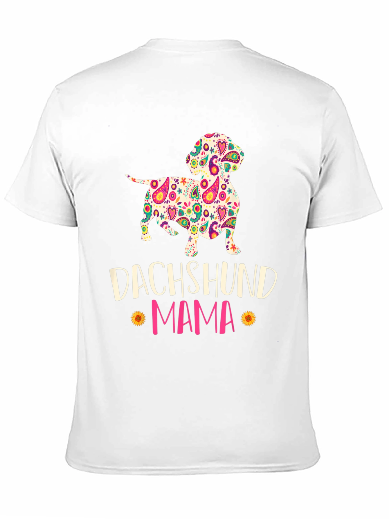 Dachshund Mama Floral Graphic T-Shirt - 11