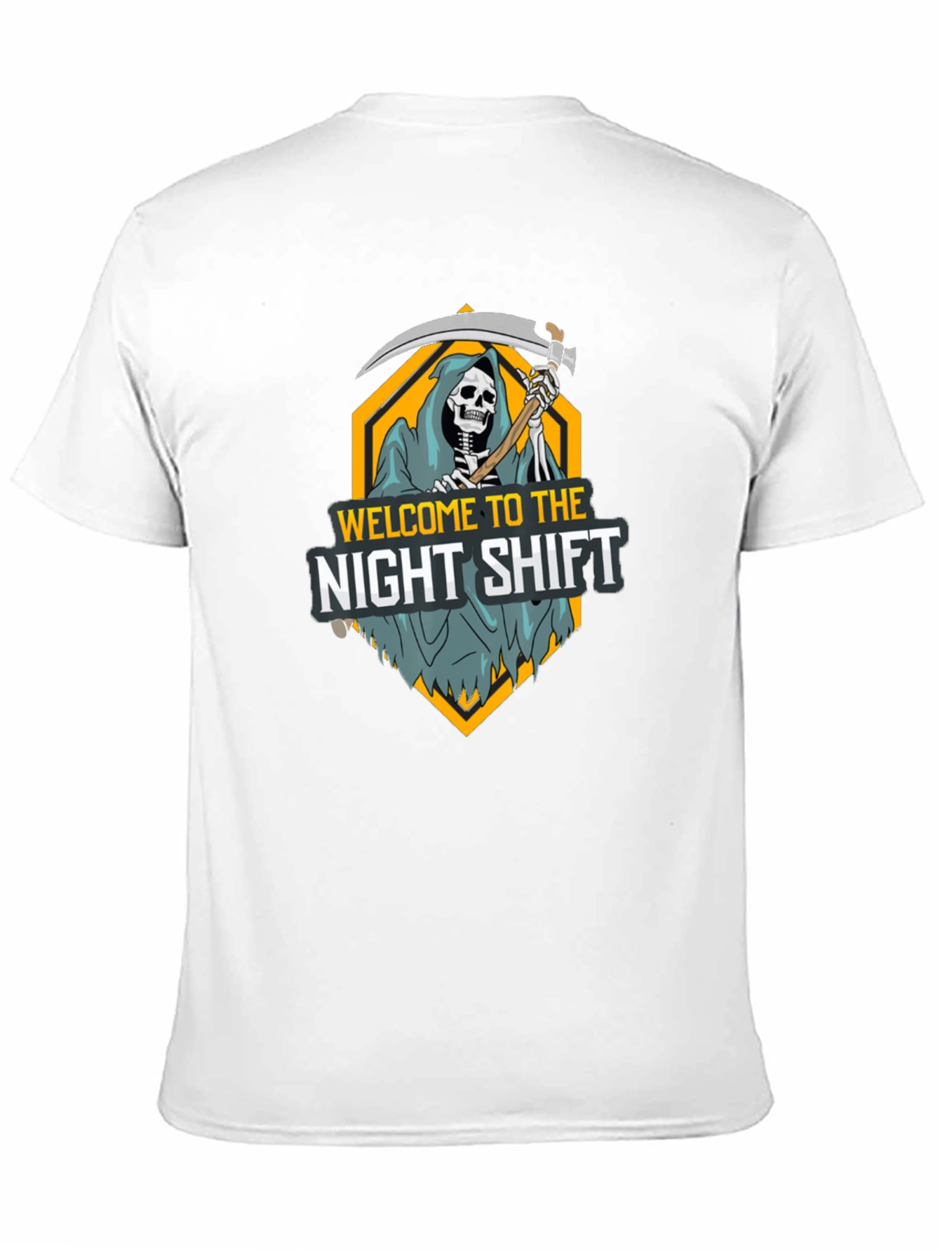 Black Night Shift Reaper Graphic T-Shirt view 11