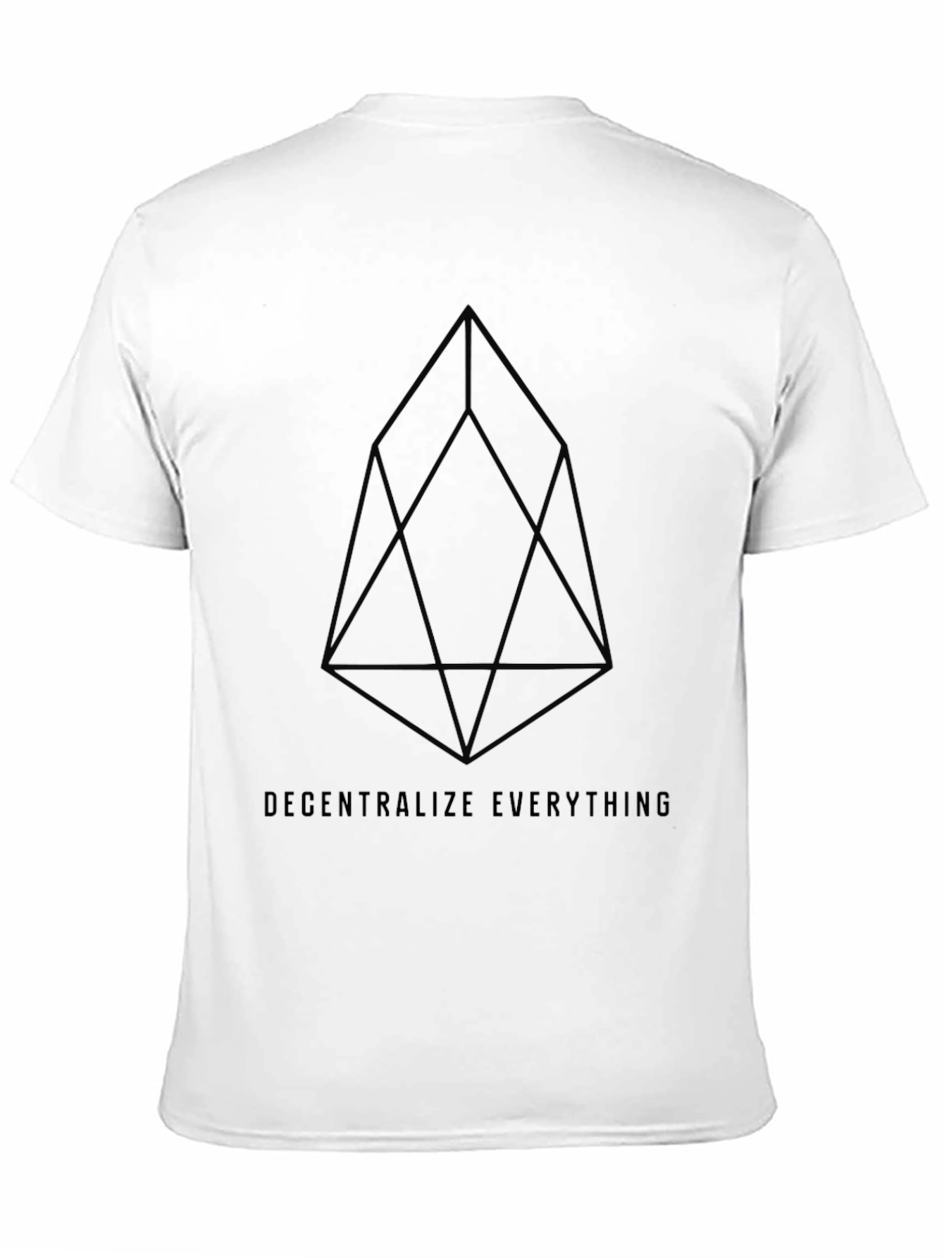 Black Decentralize Everything Black Tee view 11