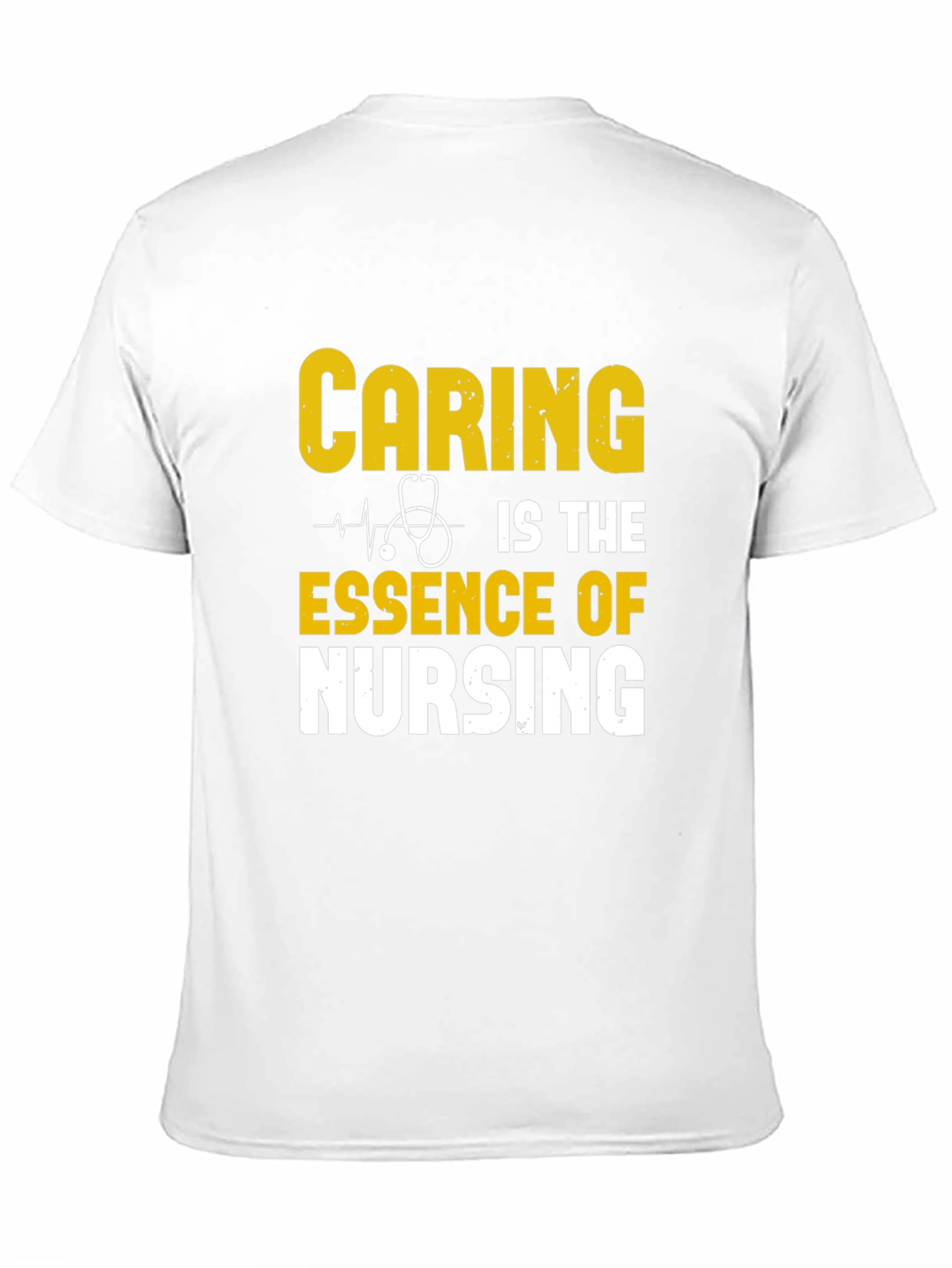 Black Caring is Essence of Nursing Black T-Shirt view 11