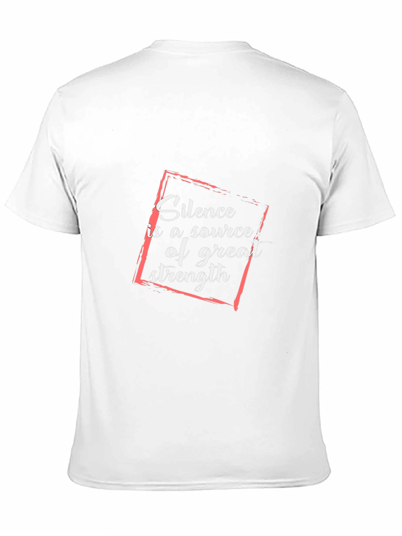 Black Silence is Strength Graphic Tee - Black view 11