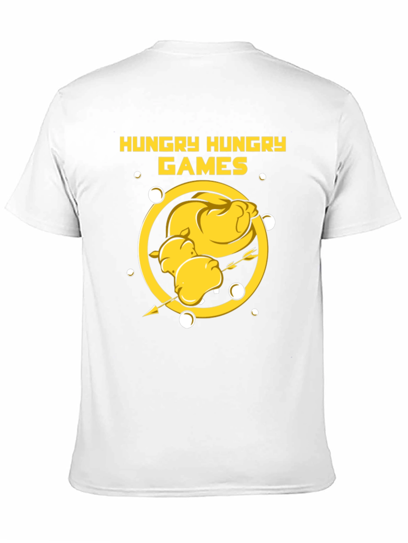 Black Hungry Hungry Games T-Shirt - Funny Foodie Tee view 11