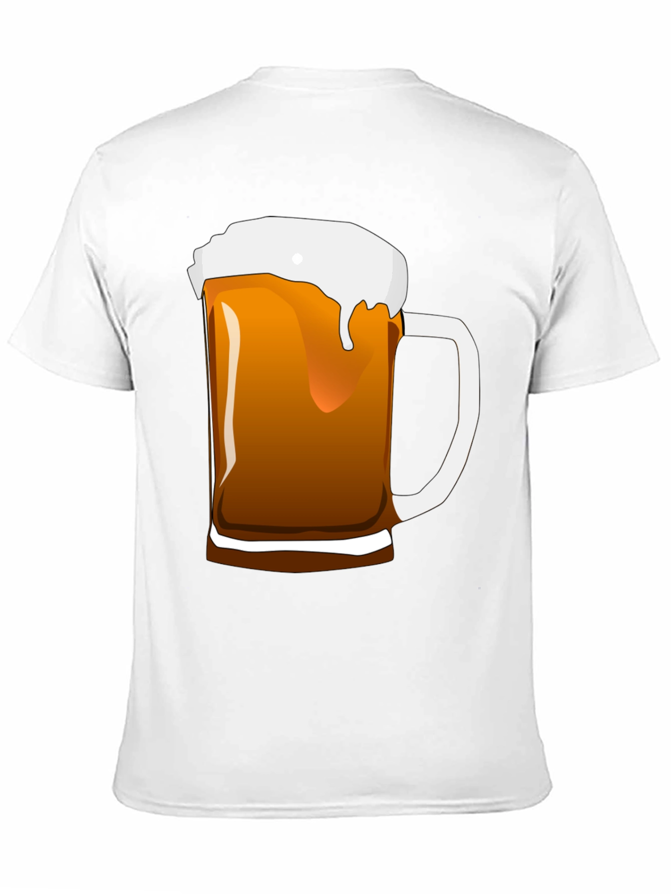 Black Beer Mug Graphic T-Shirt - Black Cotton Tee view 11