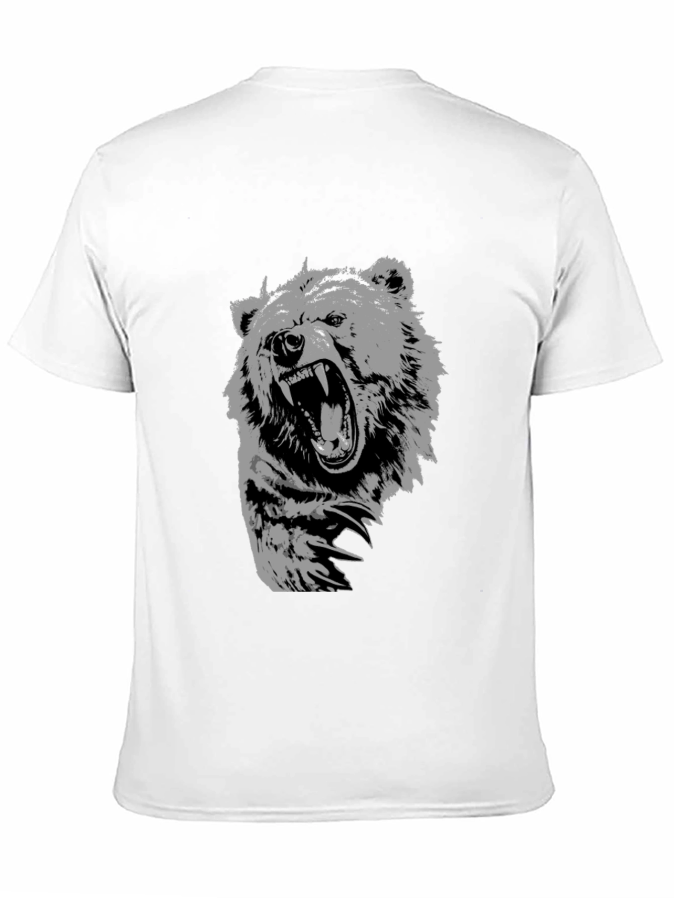 Black Men's Black Bear Graphic T-Shirt view 11