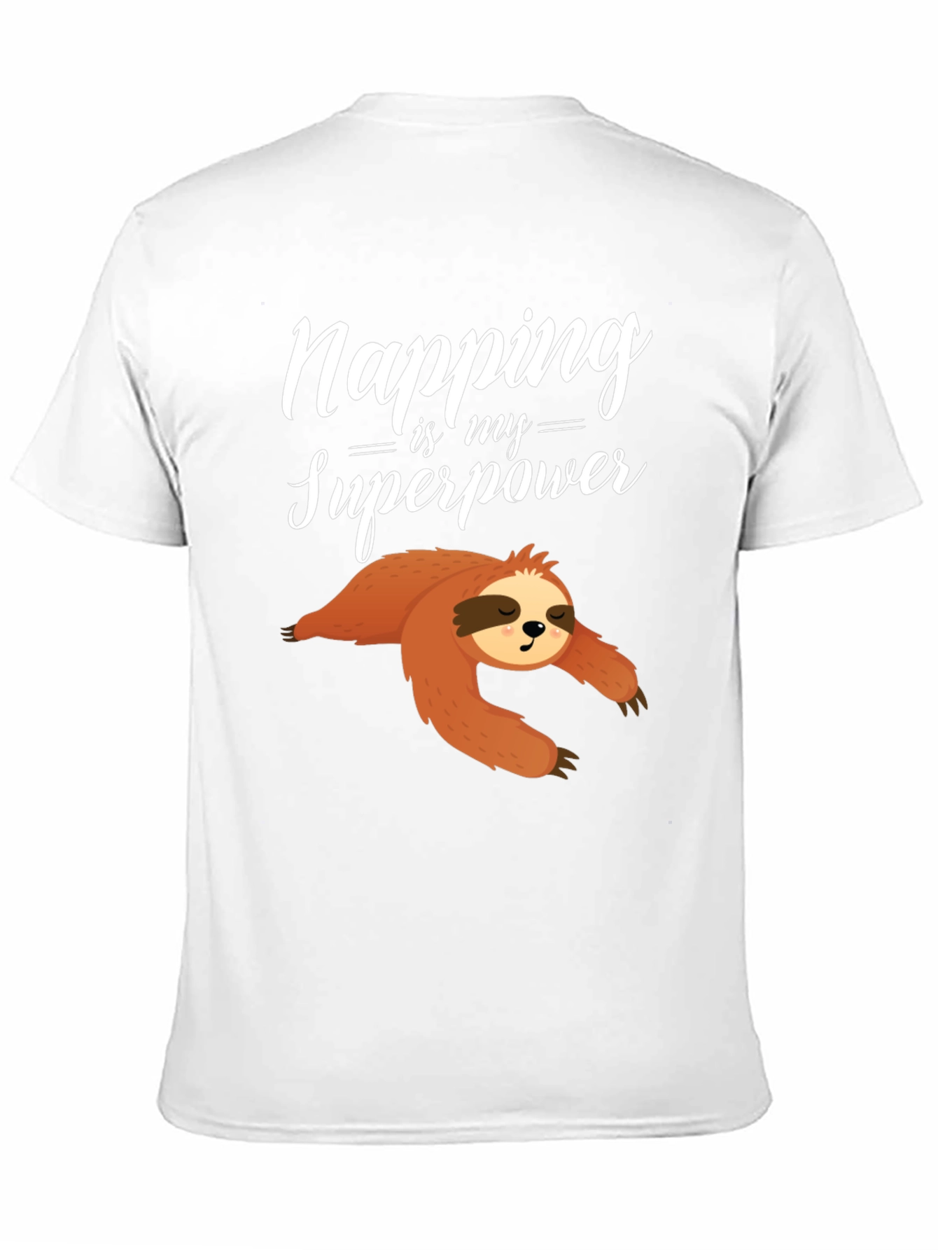 Black Napping is My Superpower Sloth Graphic Tee view 11