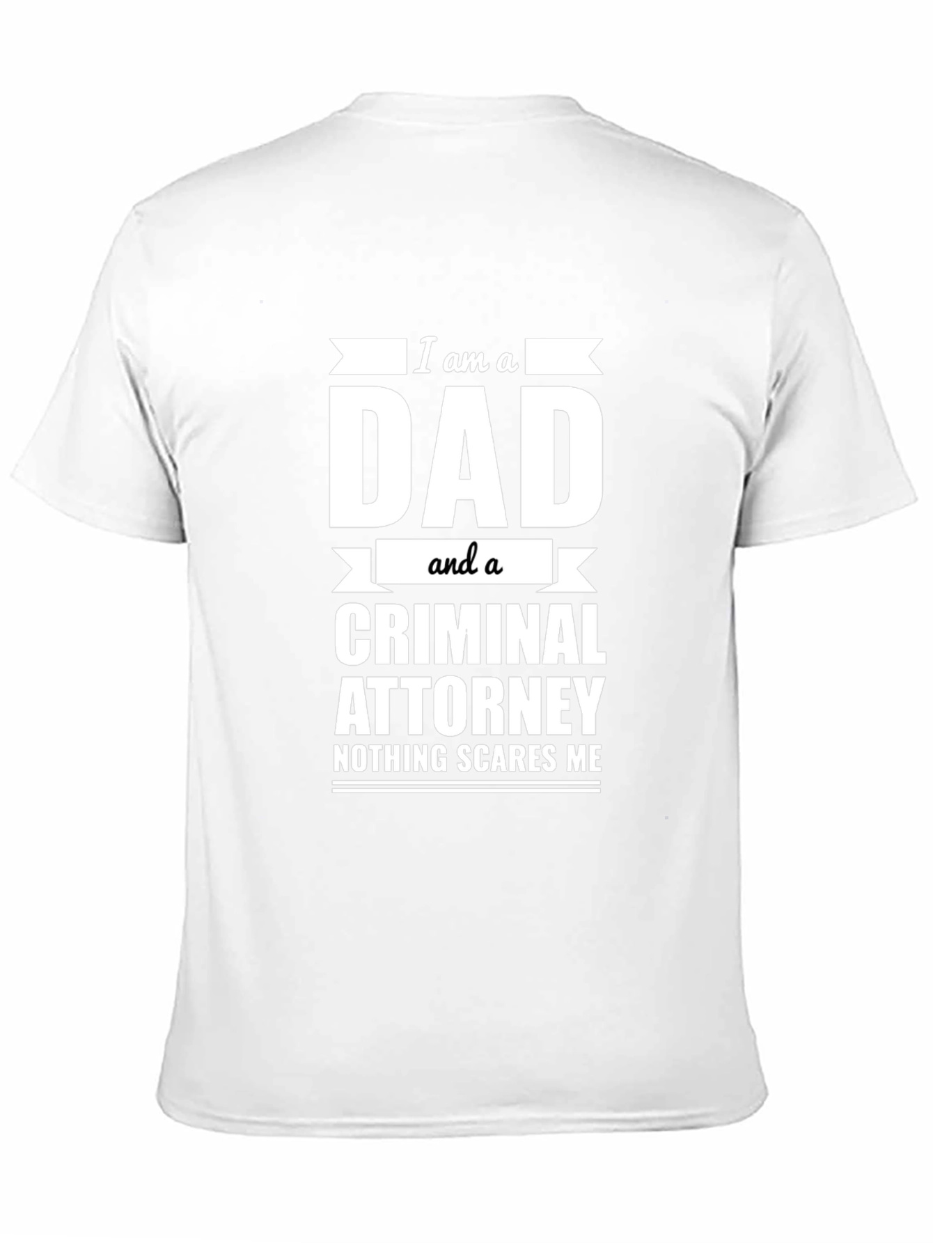 Black Dad Criminal Attorney Funny Graphic T-Shirt view 11