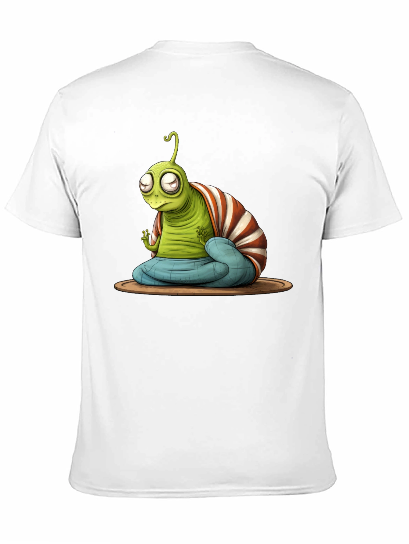 Black Zen Alien T-Shirt - Meditating ET Graphic Tee view 11