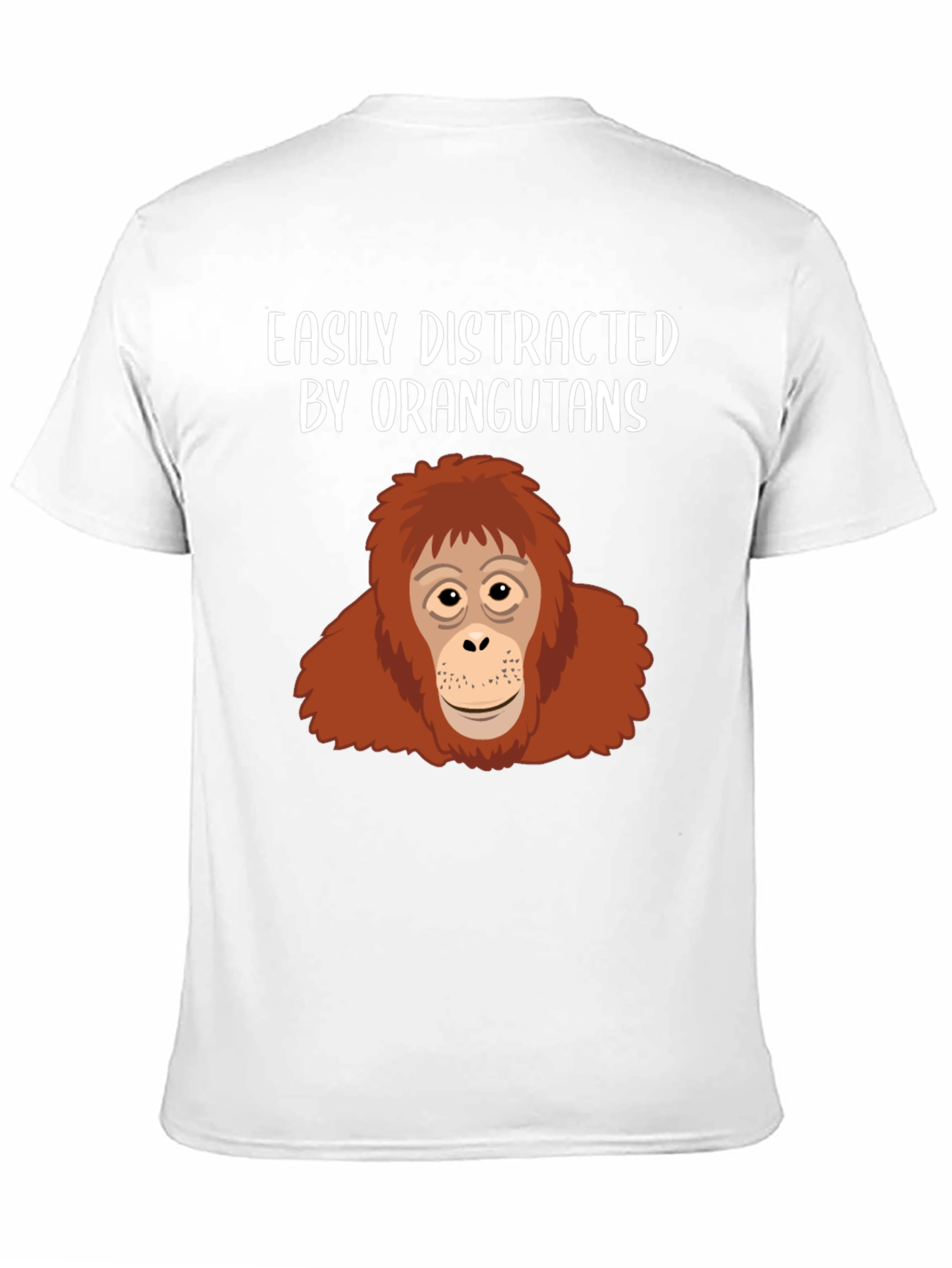 Black Easily Distracted Orangutans Graphic T-Shirt view 11