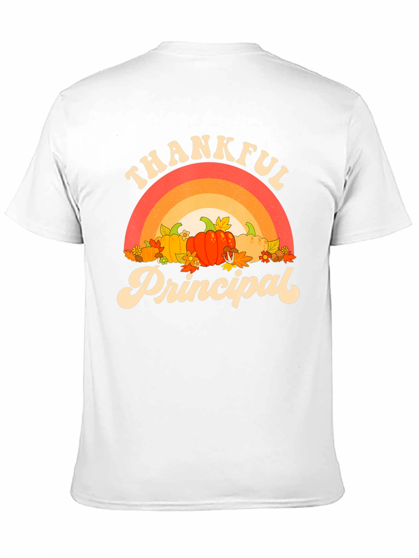 Black Thankful Principal T-Shirt, Fall Theme view 11