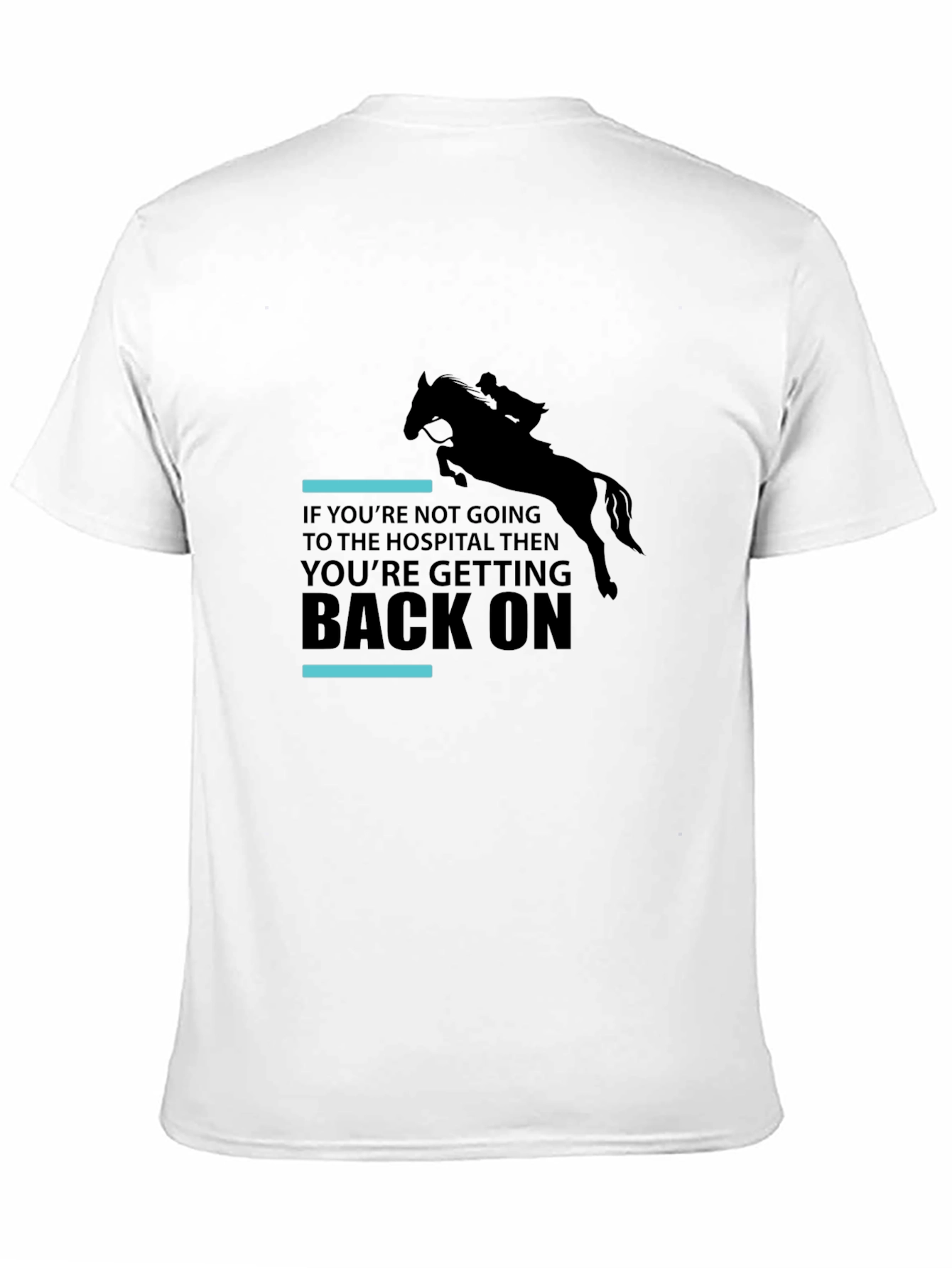 Black Equestrian Horseback Riding T-Shirt - Get Back On view 11