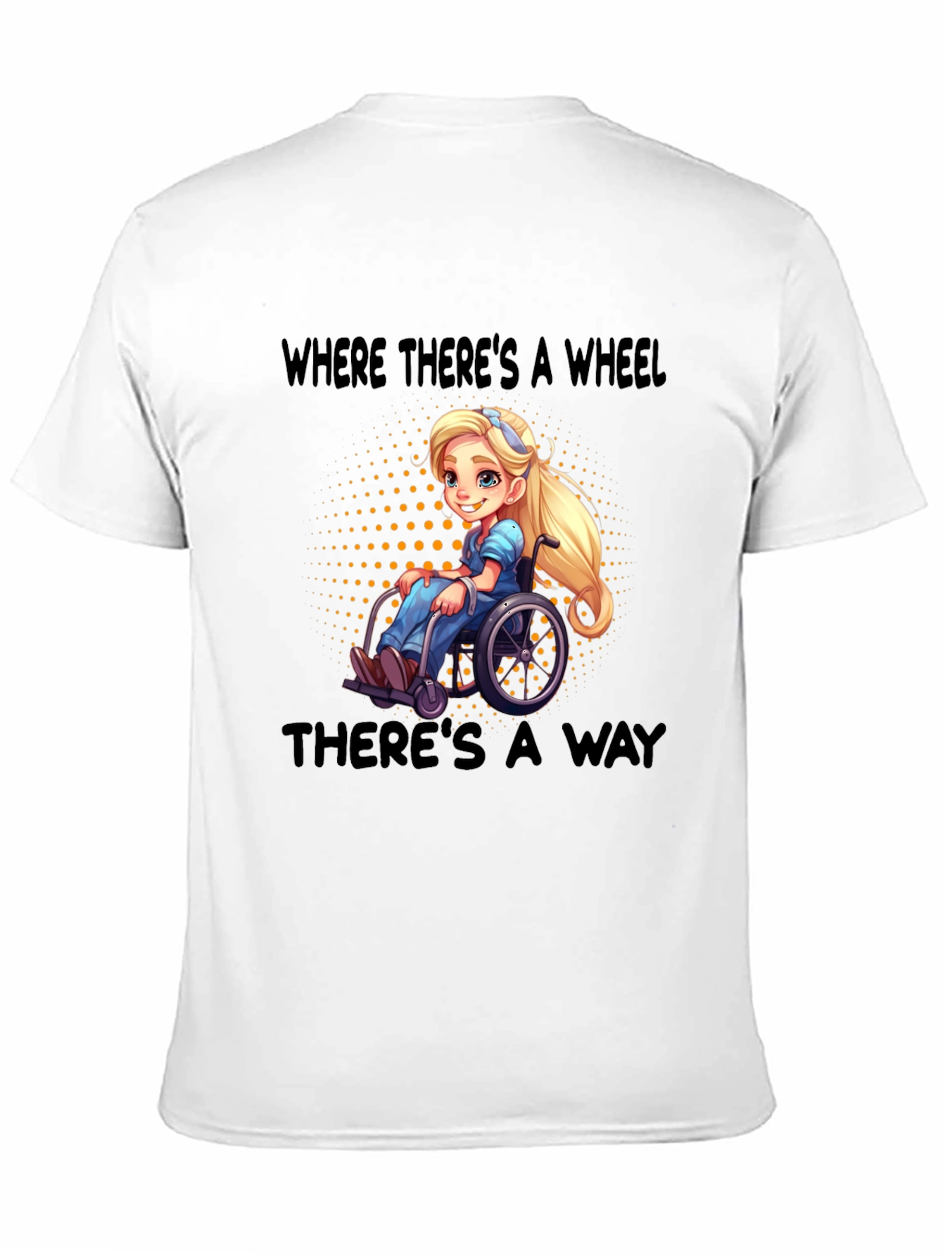 Empowering Wheelchair Cartoon Tee - 11