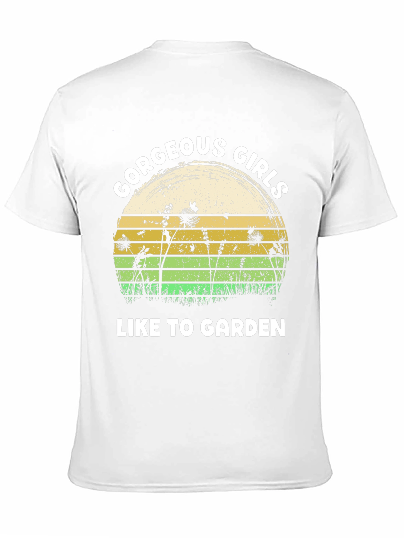 Black Gorgeous Girls Garden Graphic Tee - Black Cotton T-Shirt view 11