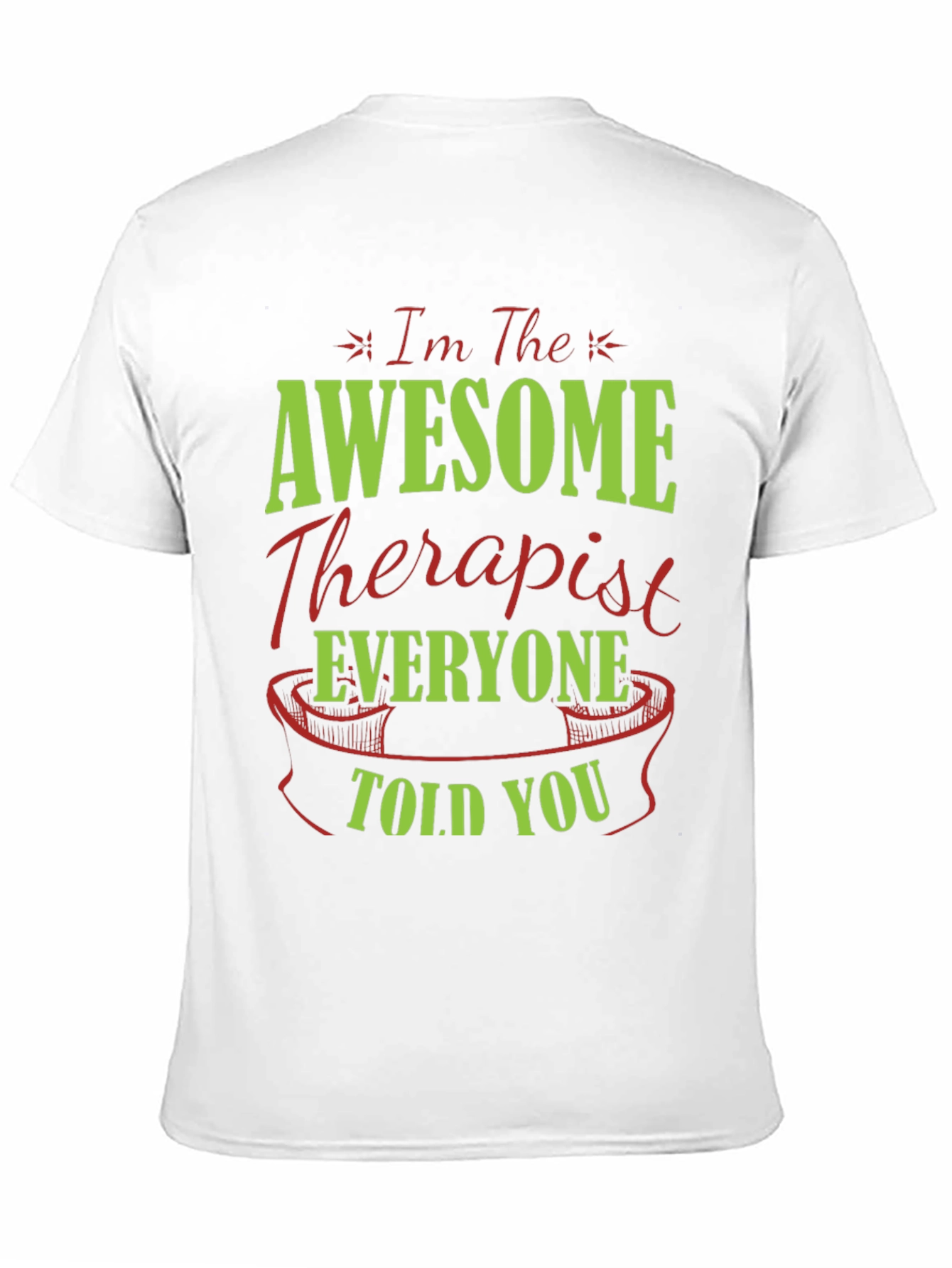 Black Awesome Therapist T-Shirt | Unique Gift view 11