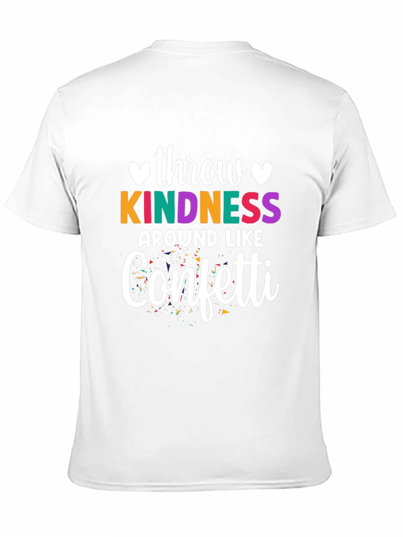 Black Kindness Confetti Graphic Tee view 11