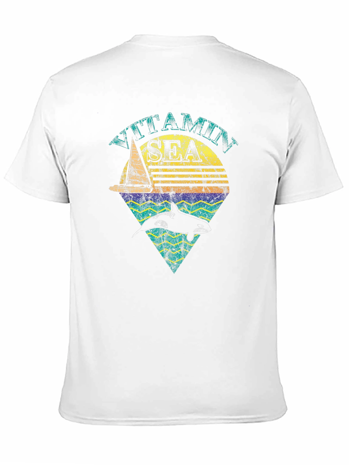 Black Vitamin Sea Orca T-Shirt - Nautical Design view 11