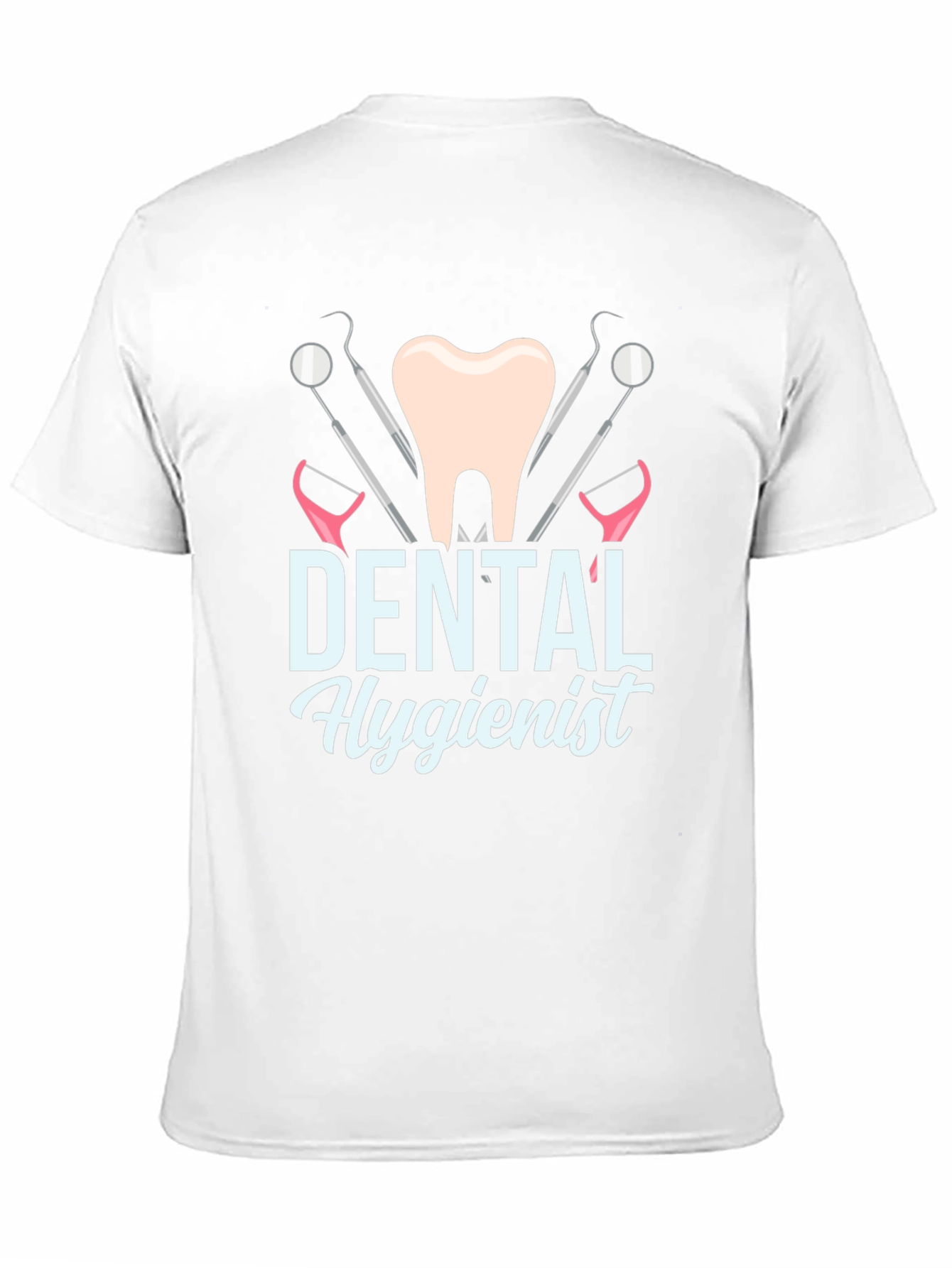 Dental Hygienist Graphic T-Shirt, Black Cotton Tee - 11