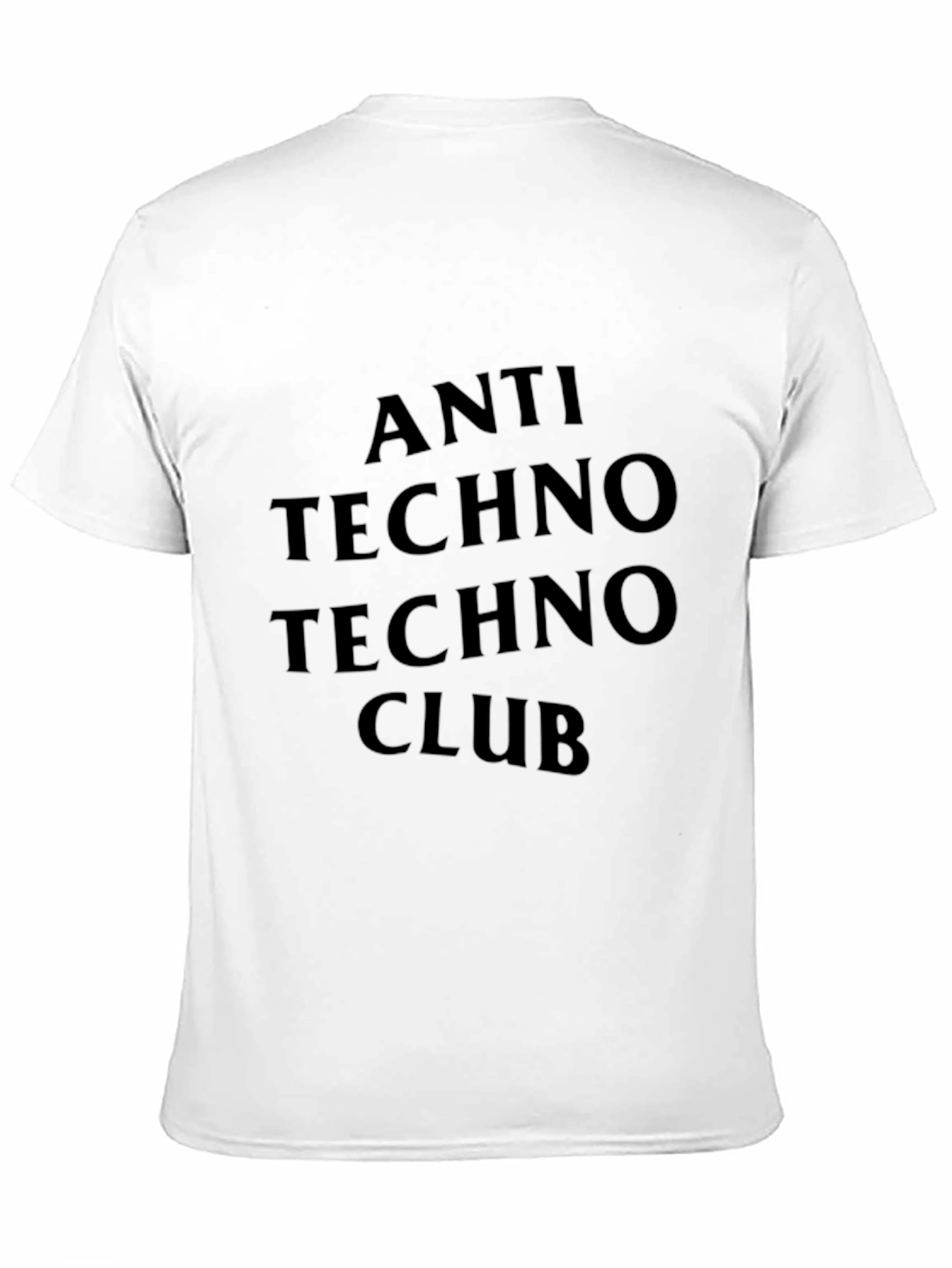 Black Anti Techno Techno Club T-Shirt - Black view 11