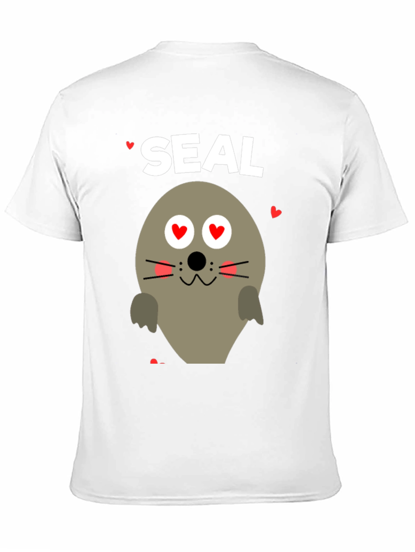 Black Seal of Love T-Shirt - Valentine's Day Gift view 11