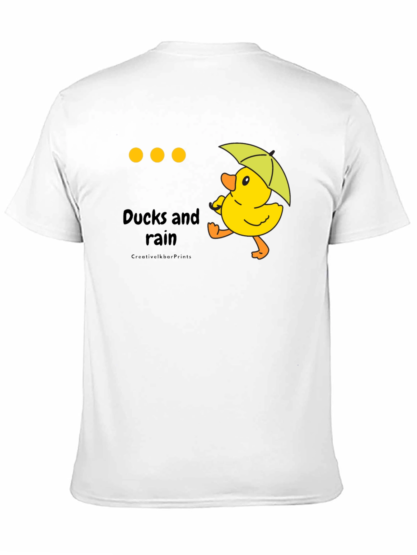 Black Ducks in Rain T-Shirt view 11