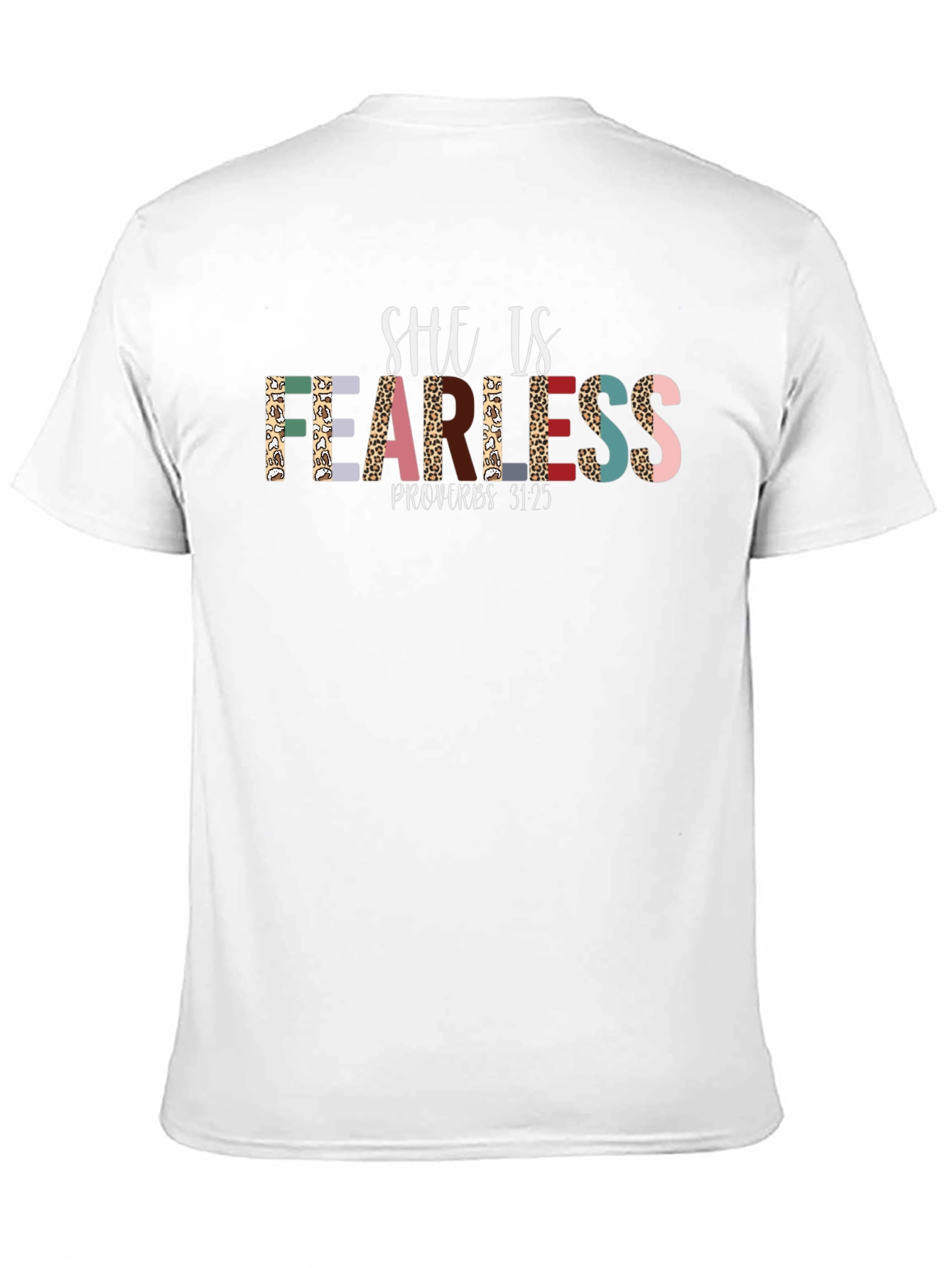 Black She is Fearless Graphic Tee view 11