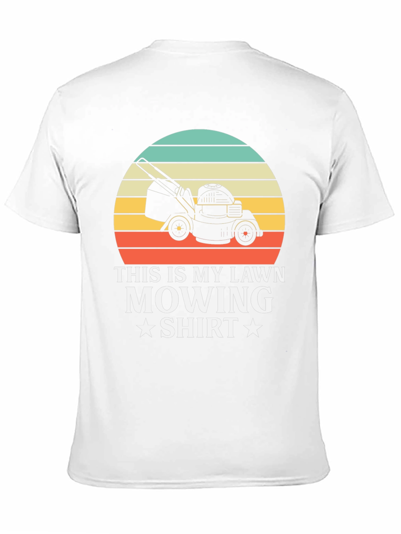 Black Lawn Mowing Shirt - Retro Gardener Tee view 11