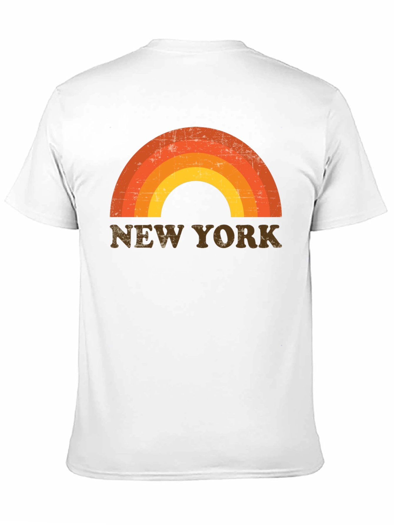 Black Retro New York Rainbow Graphic Tee view 11
