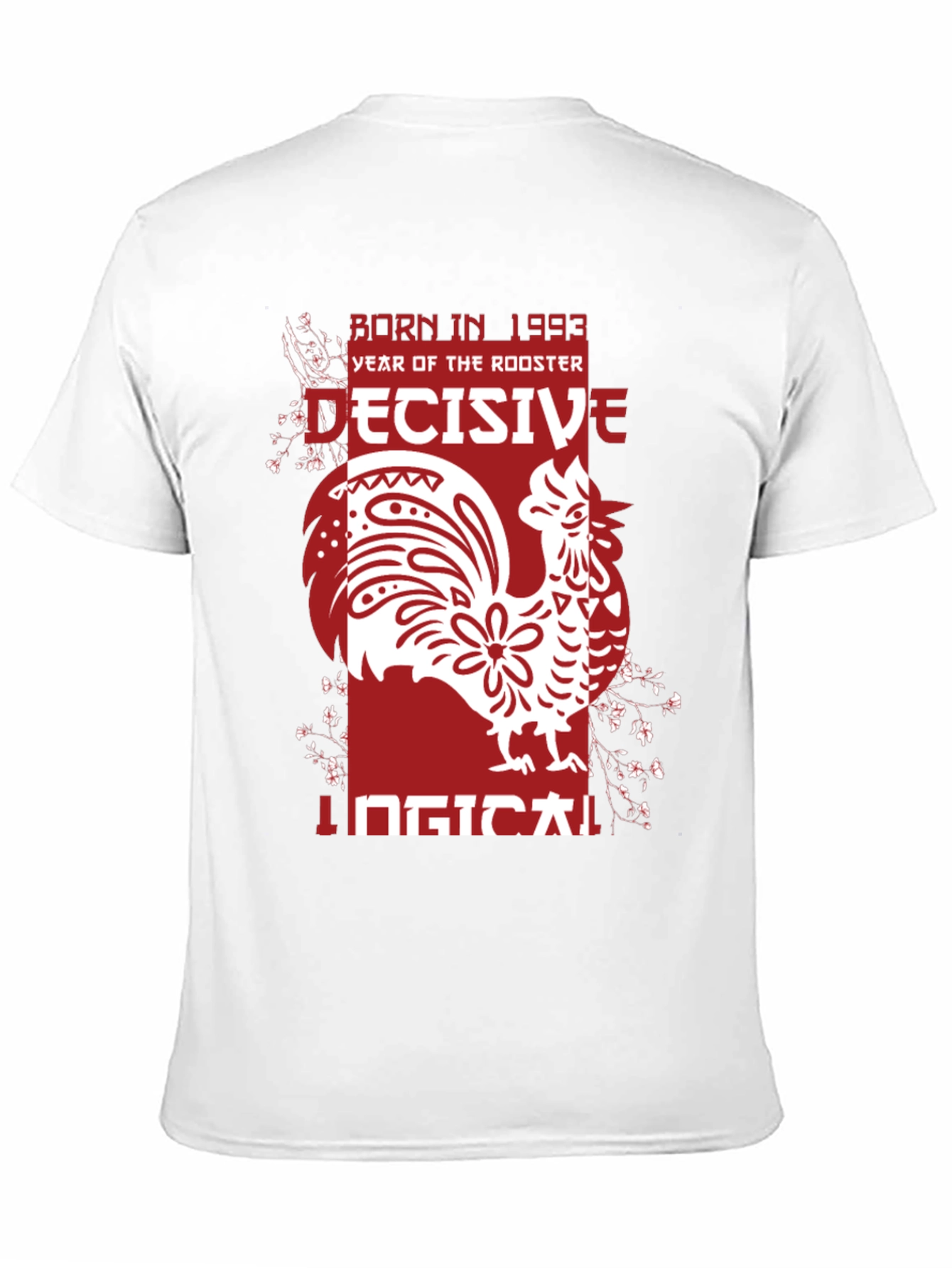 Black Year of the Rooster 1993 Graphic T-Shirt view 11