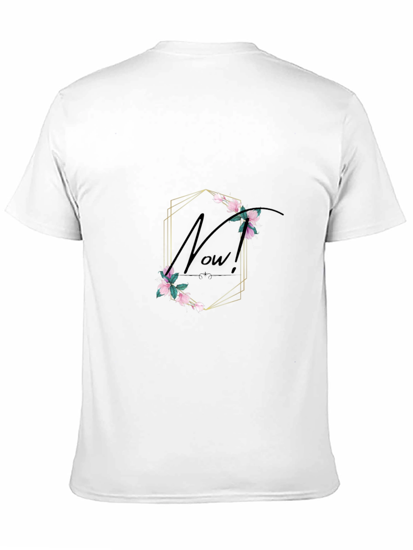 Black Floral Now! Black Graphic T-Shirt view 11