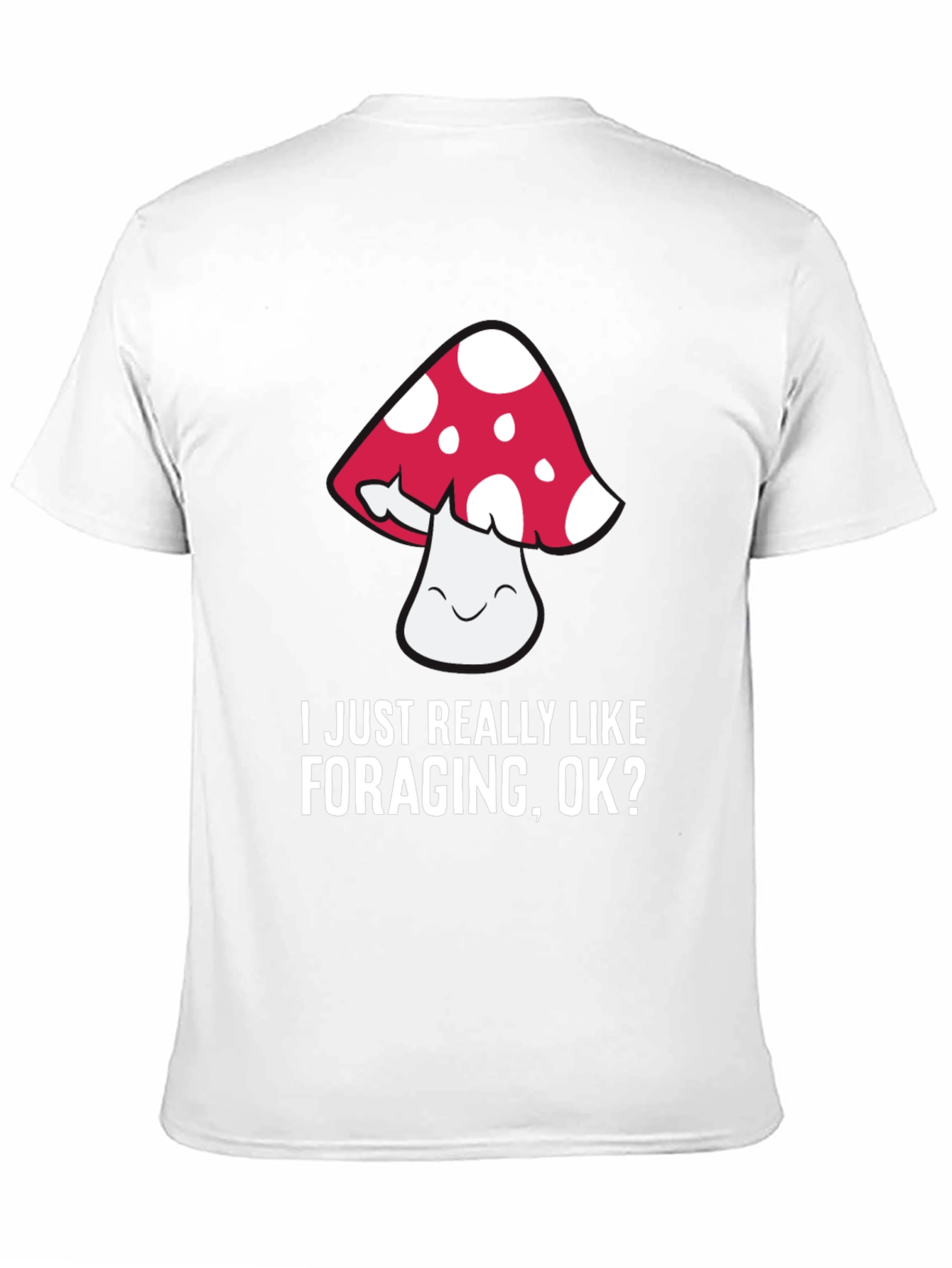Black Mushroom Foraging Graphic T-Shirt view 11