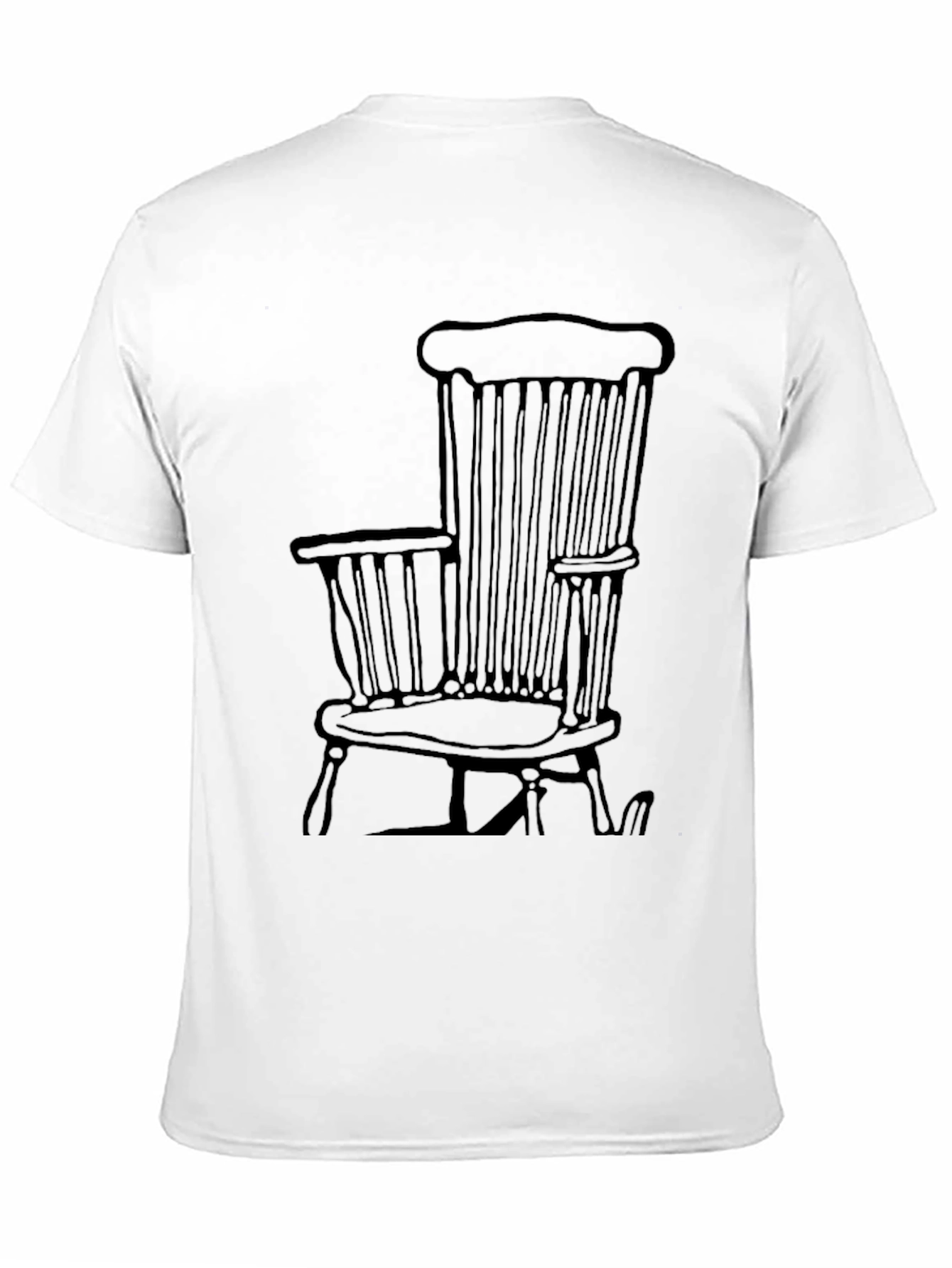 Black Windsor Chair Graphic Tee - Classic Style view 11