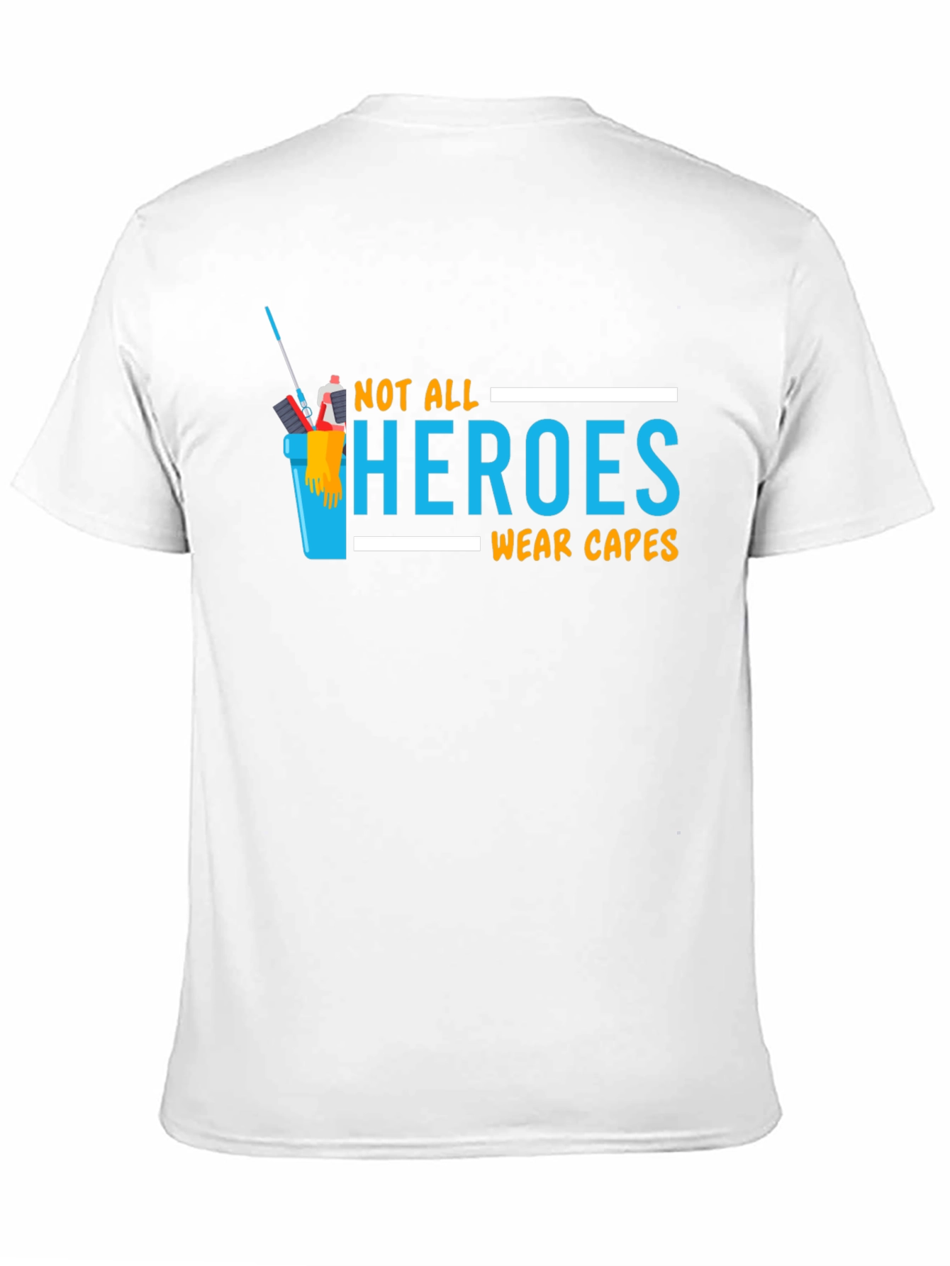 Black Not All Heroes Wear Capes T-Shirt view 11