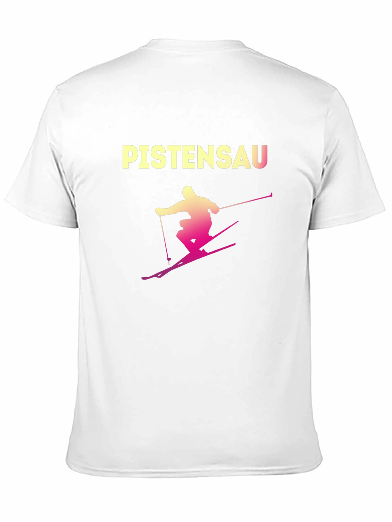 Black Pistensau Skiing Graphic Tee - Black Cotton Blend view 11