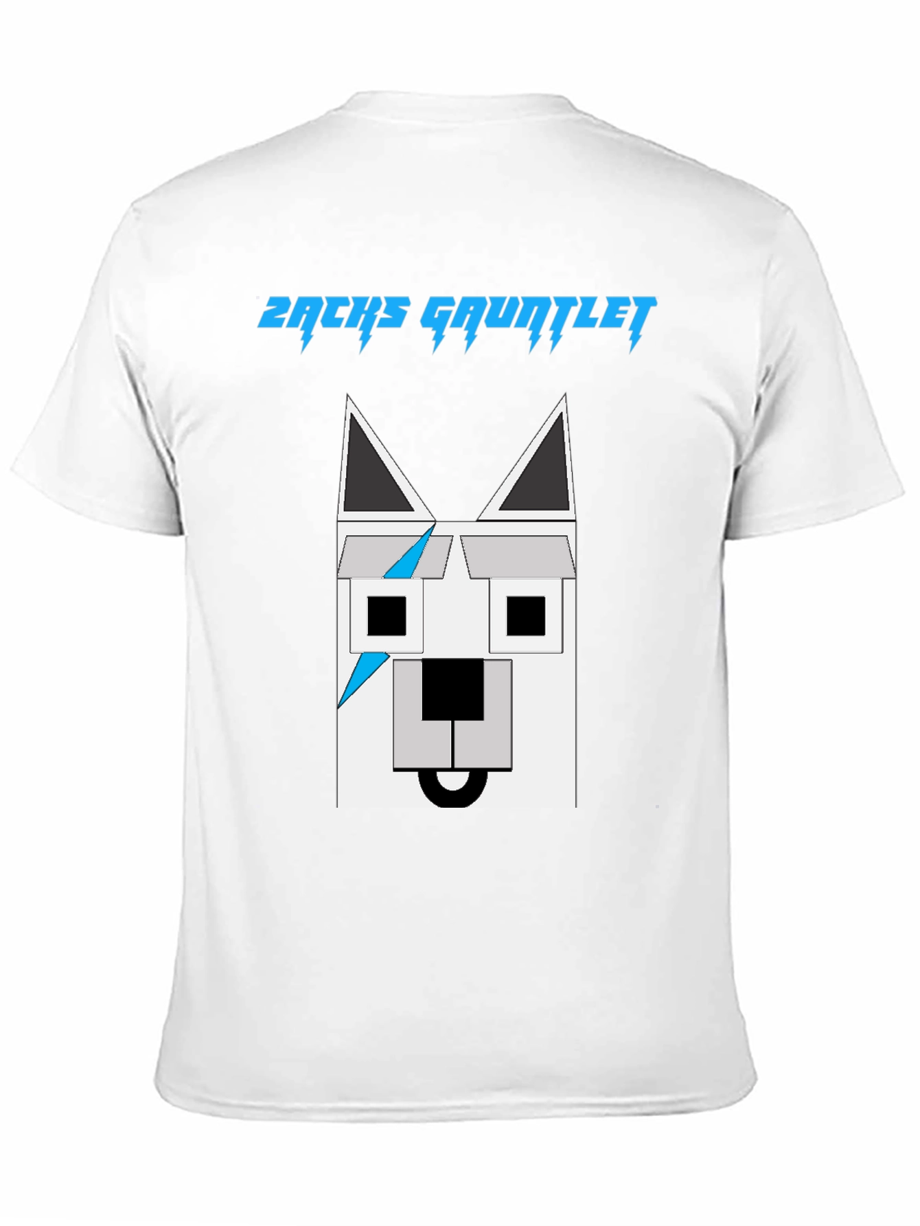 Black Zachs Gauntlet Graphic Tee - Unique Geometric Dog Design view 11