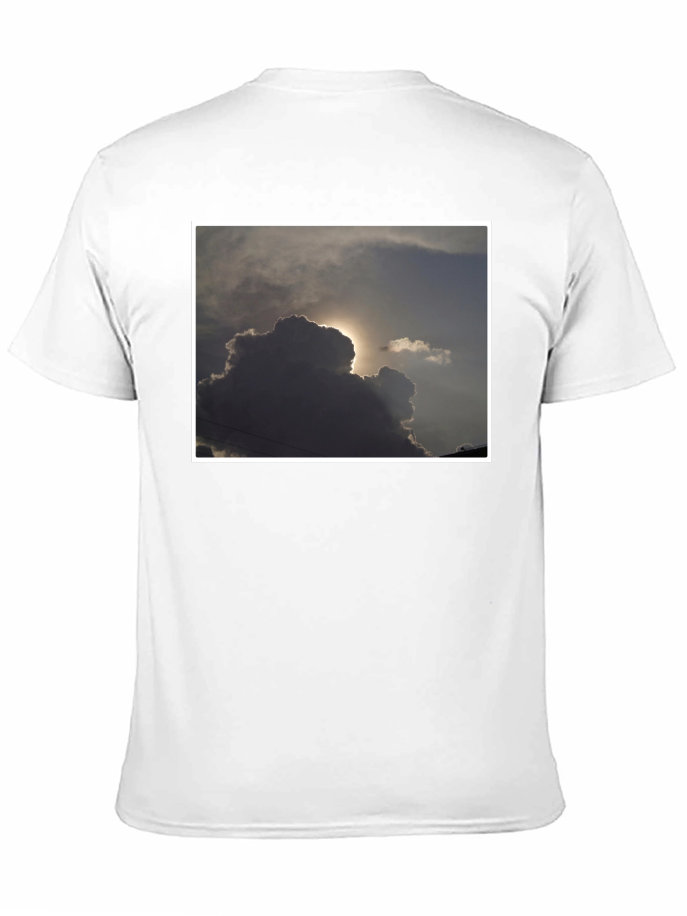 Black Cloudscape Graphic T-Shirt - Stylish and Unique view 11