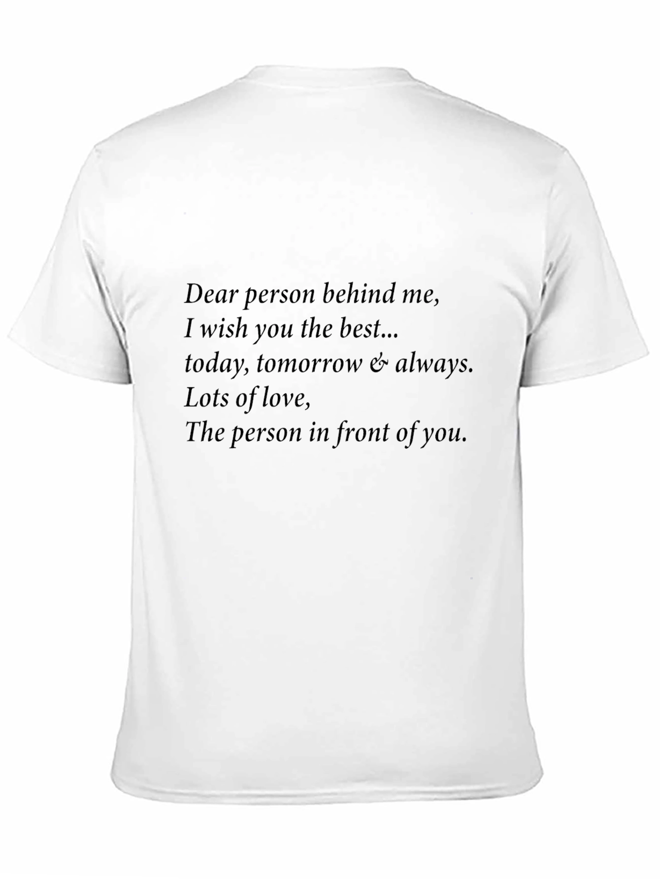 Black Inspirational Graphic Tee - Person Behind Me view 11