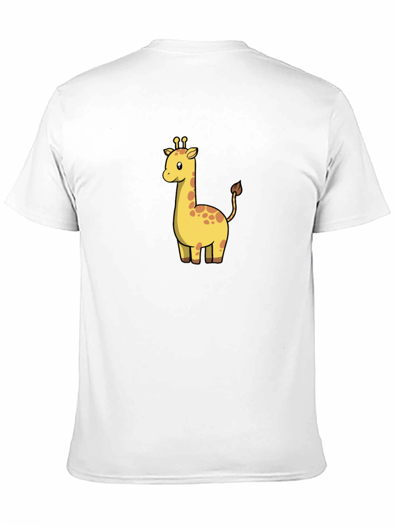 Black Cute Giraffe Graphic Black T-Shirt view 11