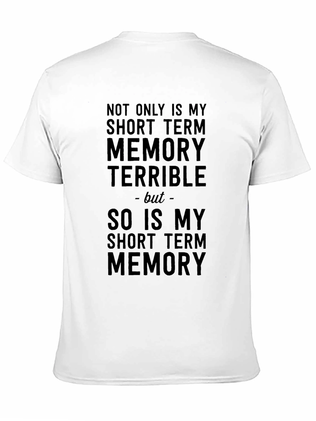 Black Humorous Memory T-Shirt view 11