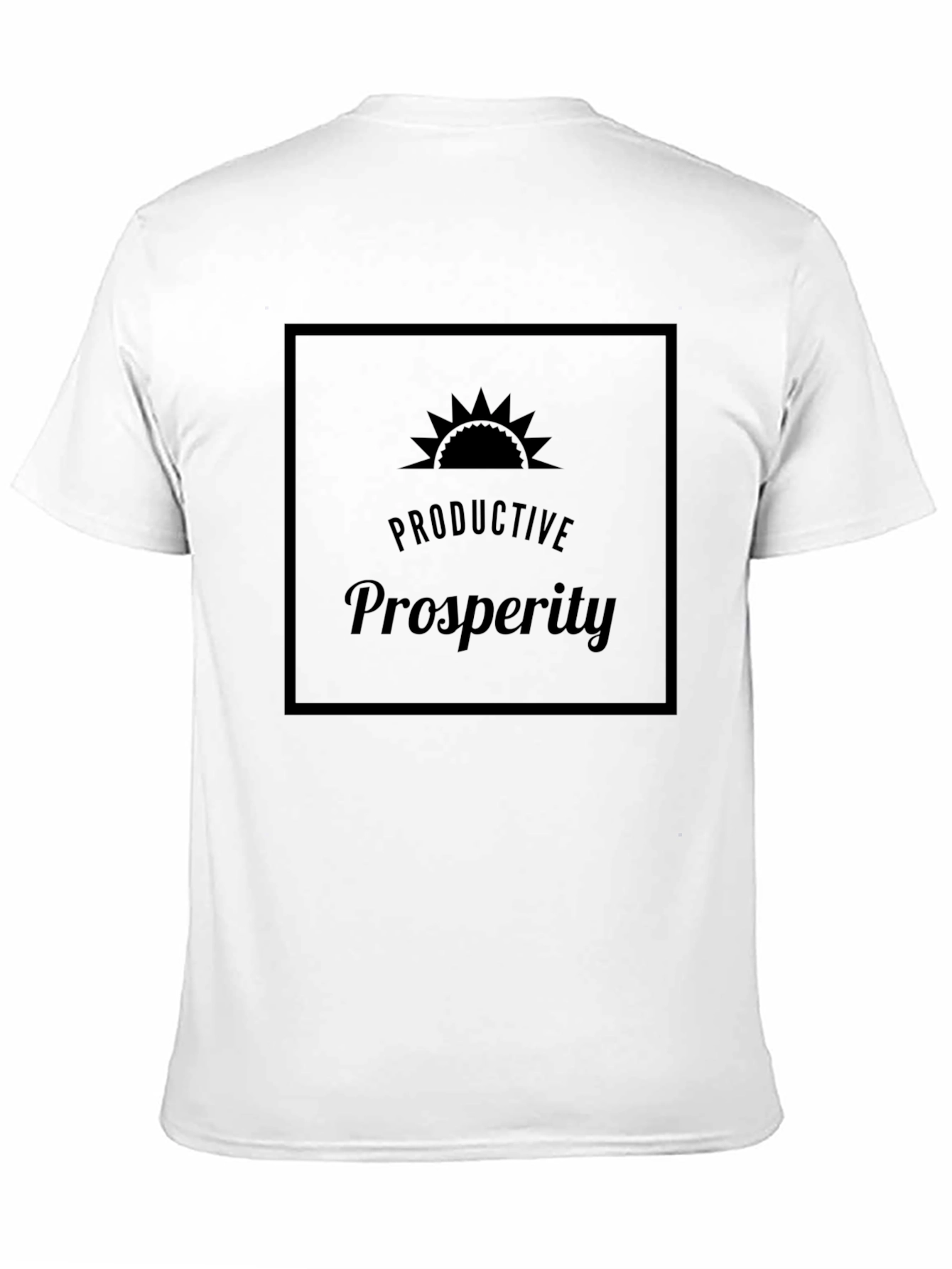 Black Productive Prosperity Graphic Tee view 11