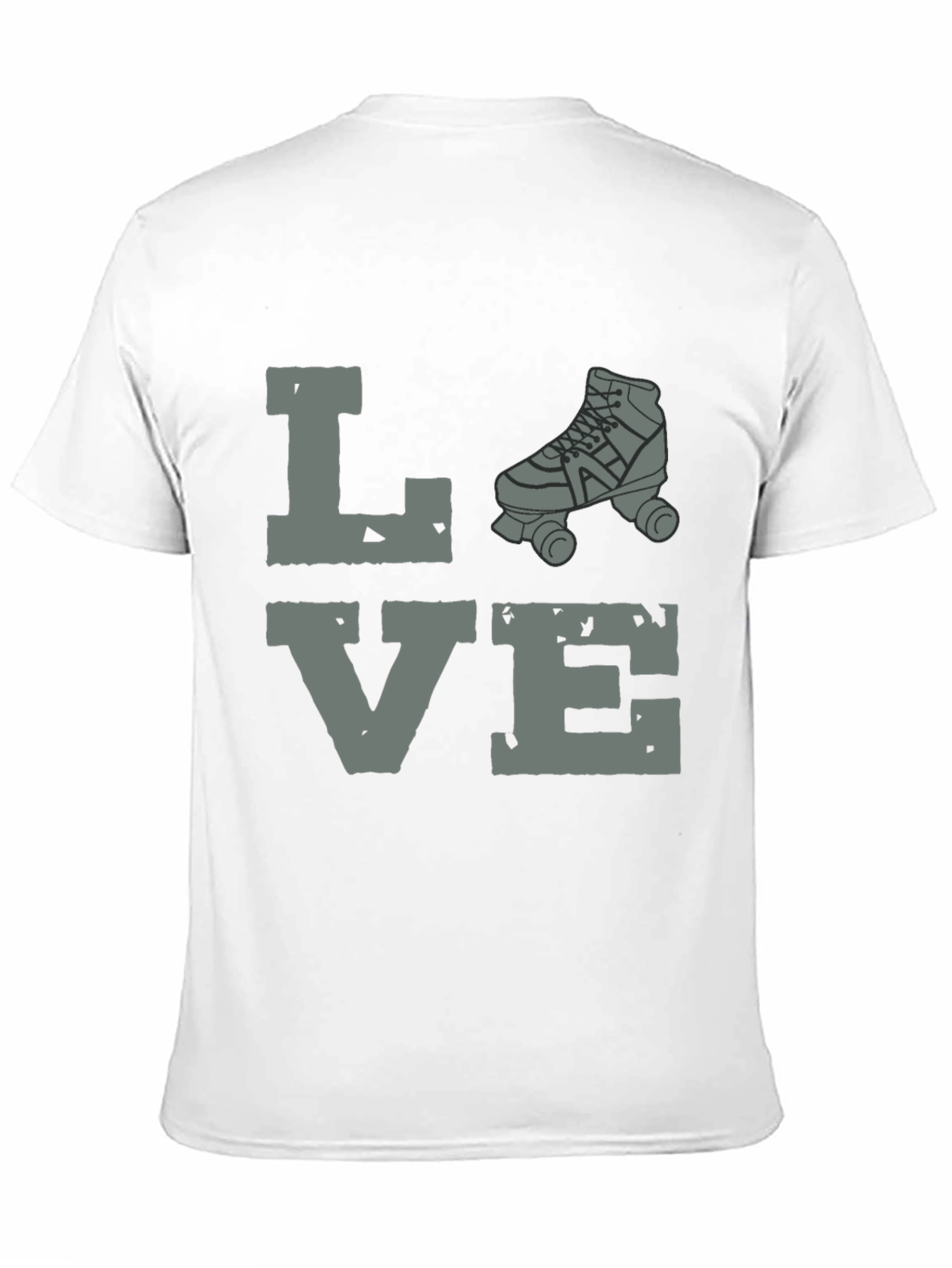 Black Love Roller Skating Graphic Tee - Unisex Black T-Shirt view 11