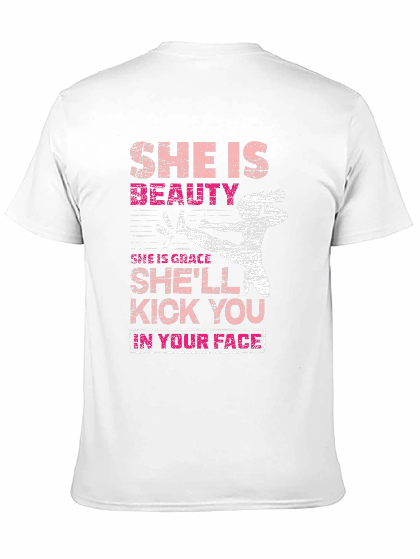 Black She is Beauty T-Shirt Kick You in Your Face view 11