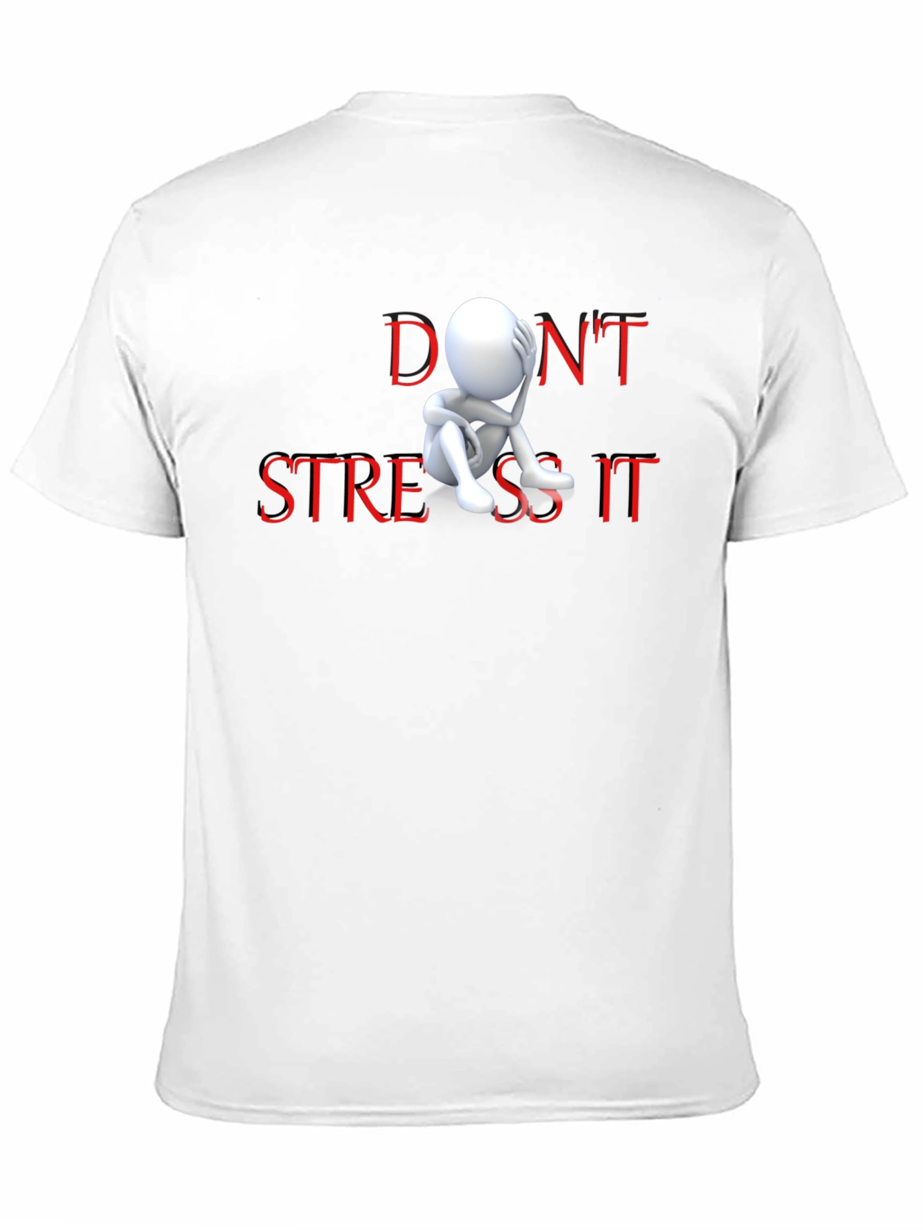 Black Don't Stress It Graphic Tee - Relaxed Fit view 11
